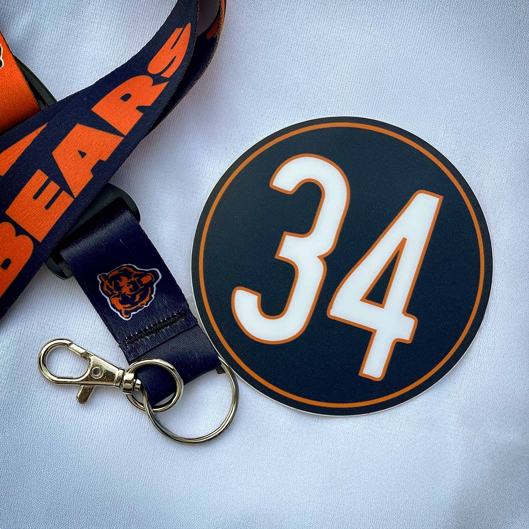#34 Sticker Navy and Orange - Image 2