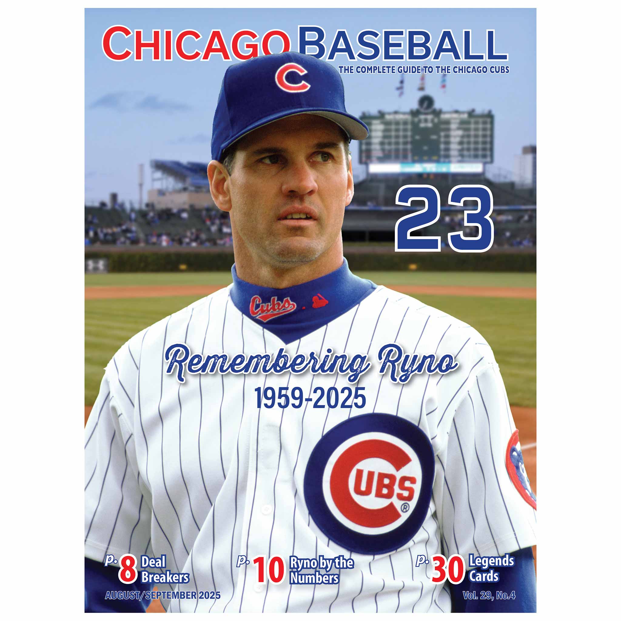 Chicago Baseball August/September 2025 Issue Program/Scorecard