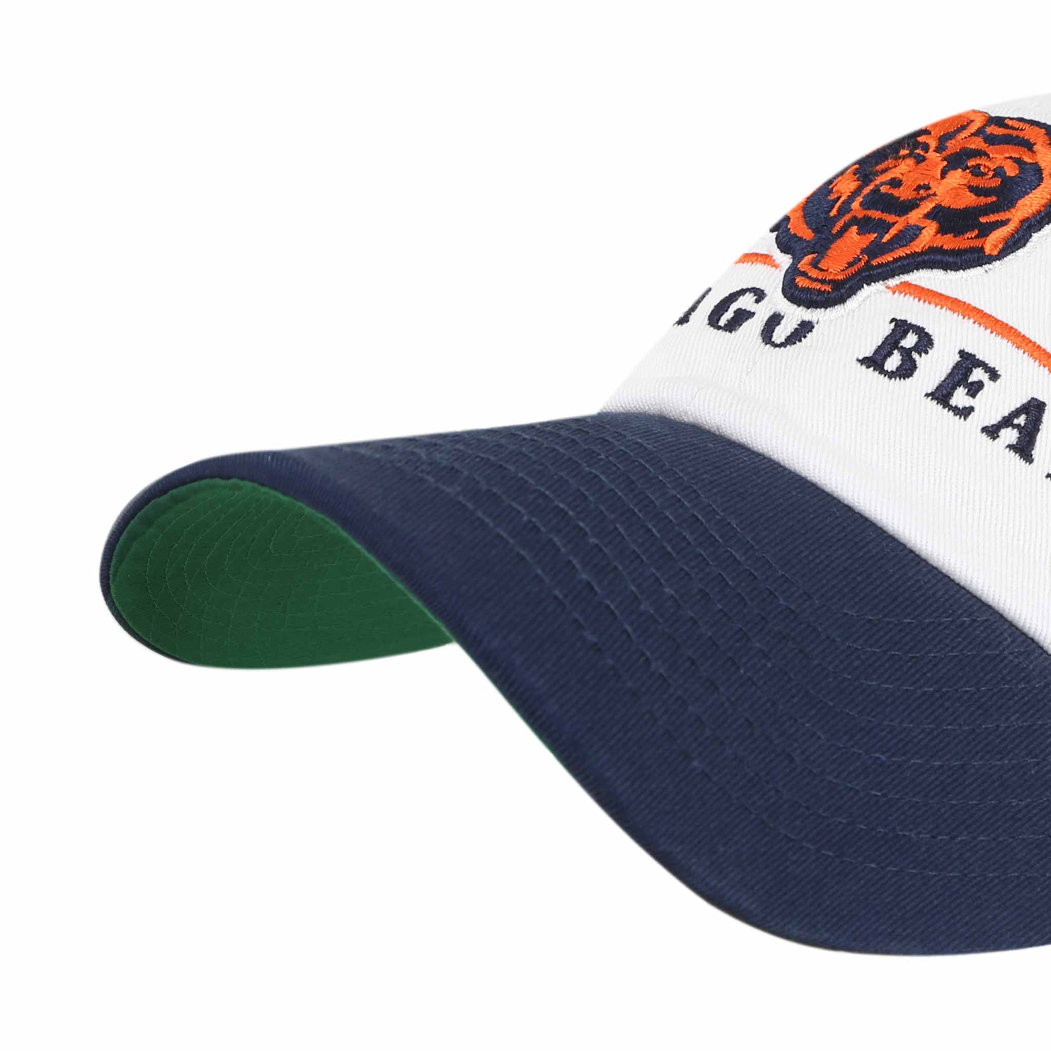 Chicago Bear 47 Brand White Double Header Clean Up Cap - Image 4