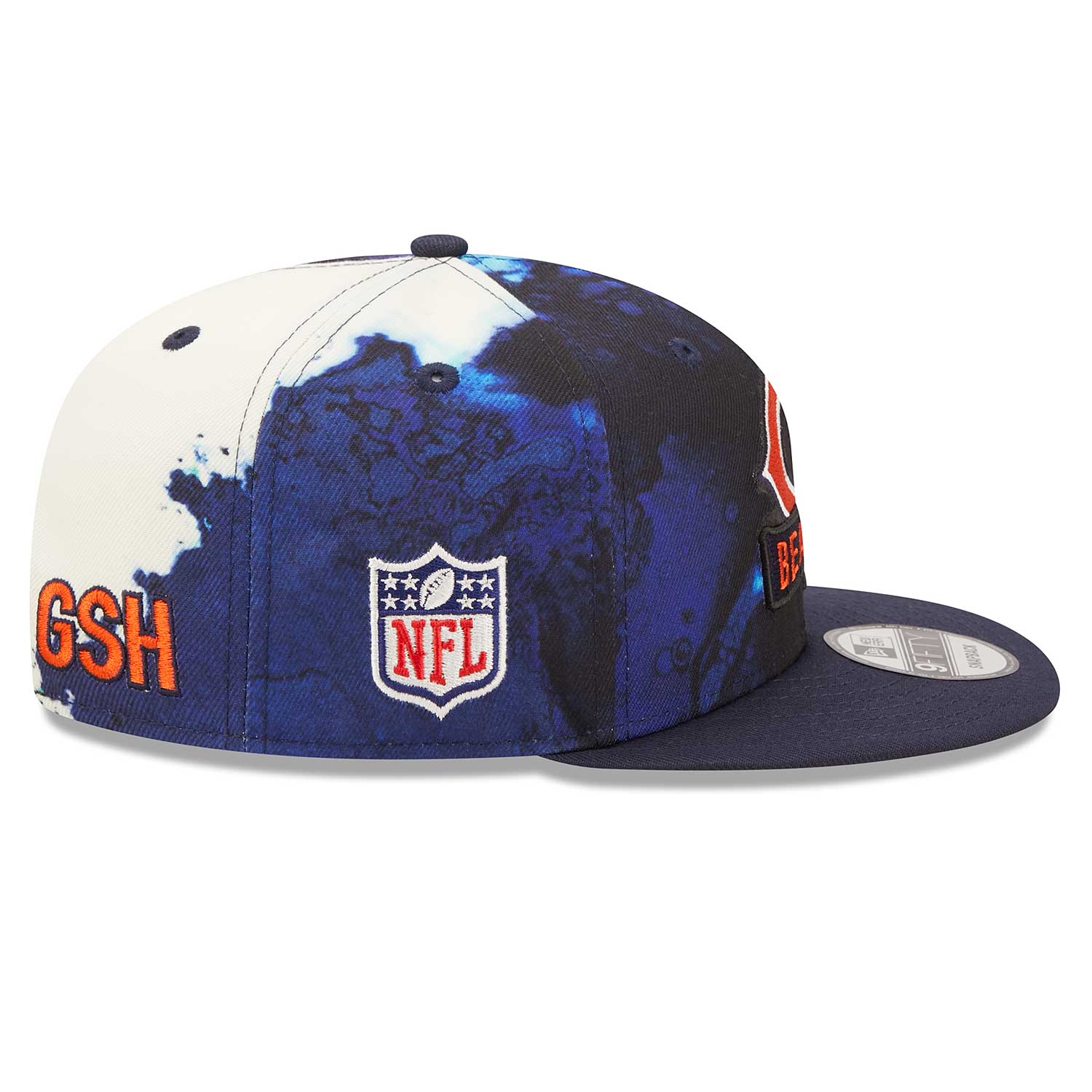 Chicago Bears 2022 Sideline Ink Blot 9FIFTY Snapback Cap - Image 3