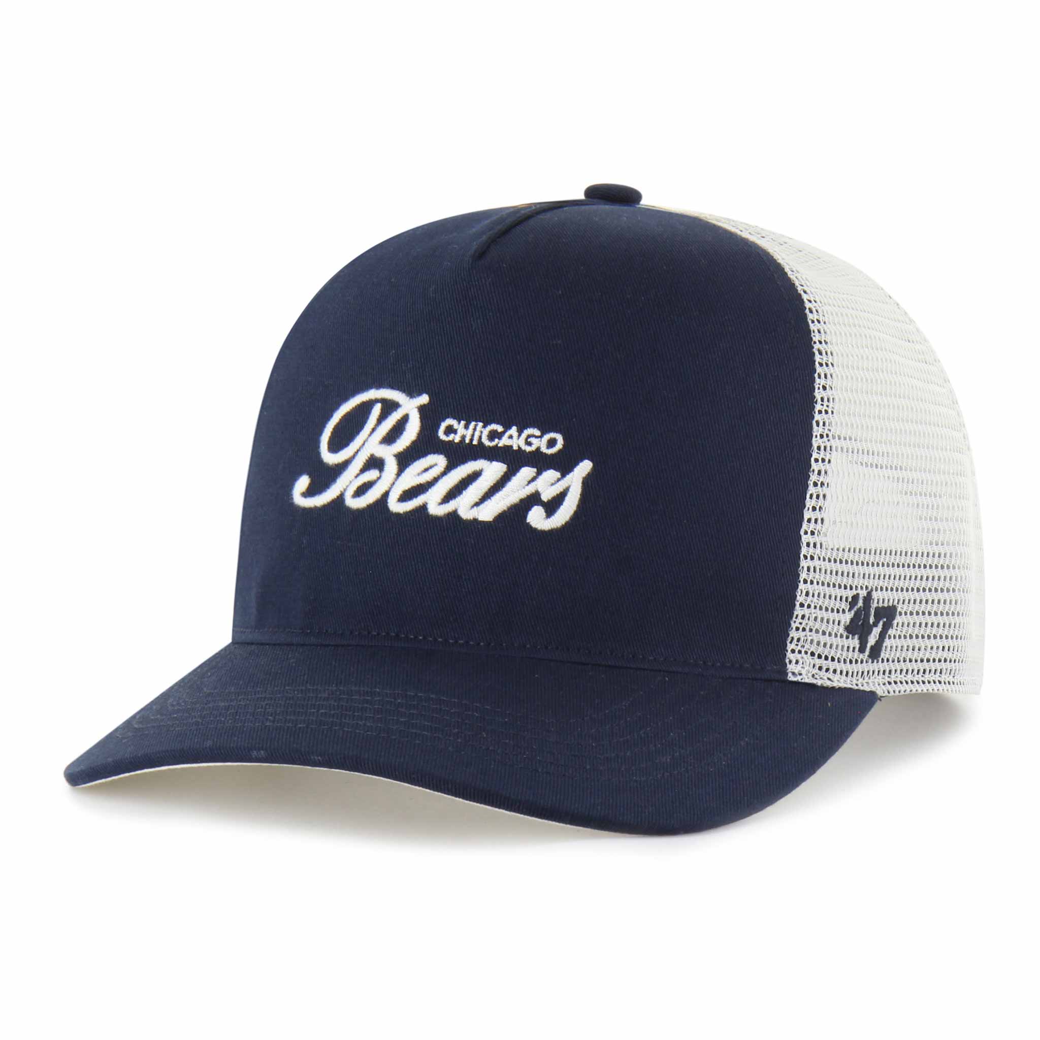 Chicago Bears 47 Brand Navy Foundational Mesh Hitch Adjustable Cap - Image 3