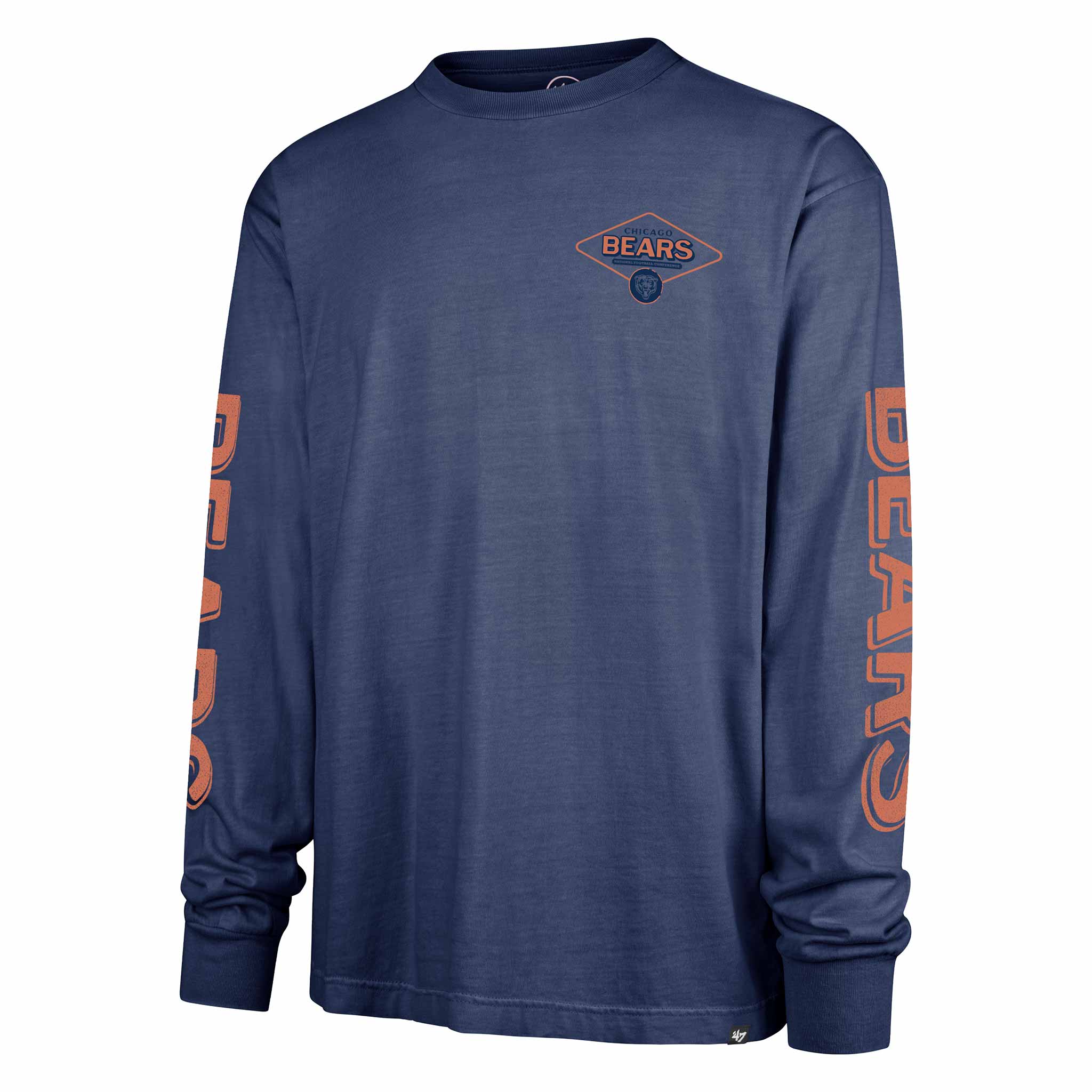 Chicago Bears 47 Brand Portal Cairn Ravine Foundation Long Sleeve T-Shirt