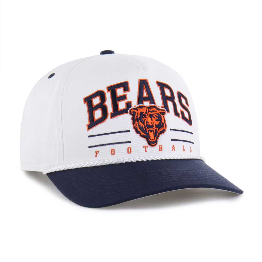 Chicago Bears 47 Brand White Roscoe Hitch Adjustable Cap - Image 2
