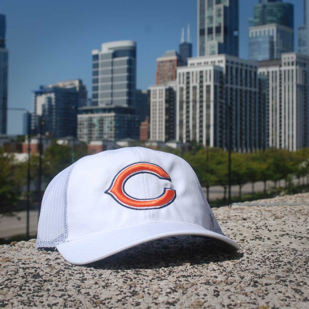 Chicago Bears 47 Brand White Trucker Adjustable Cap - Image 3