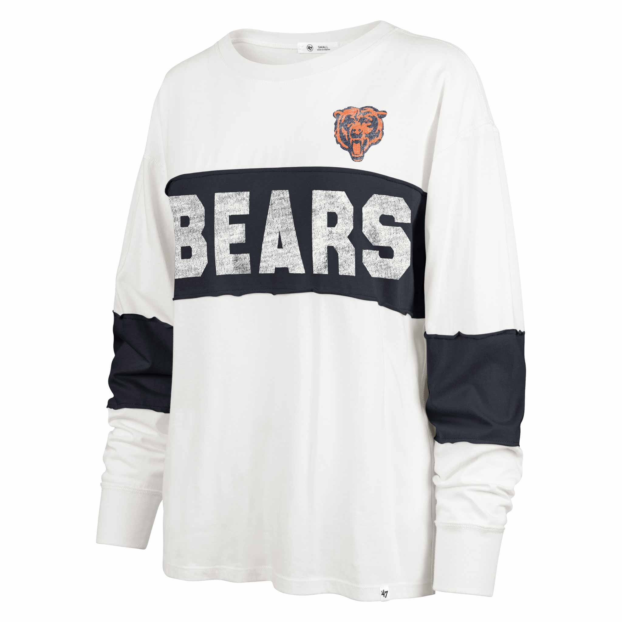 Chicago Bears 47 Brand Women's Sandstone Clubhouse Pride Taylor Longsleeve T Shirt