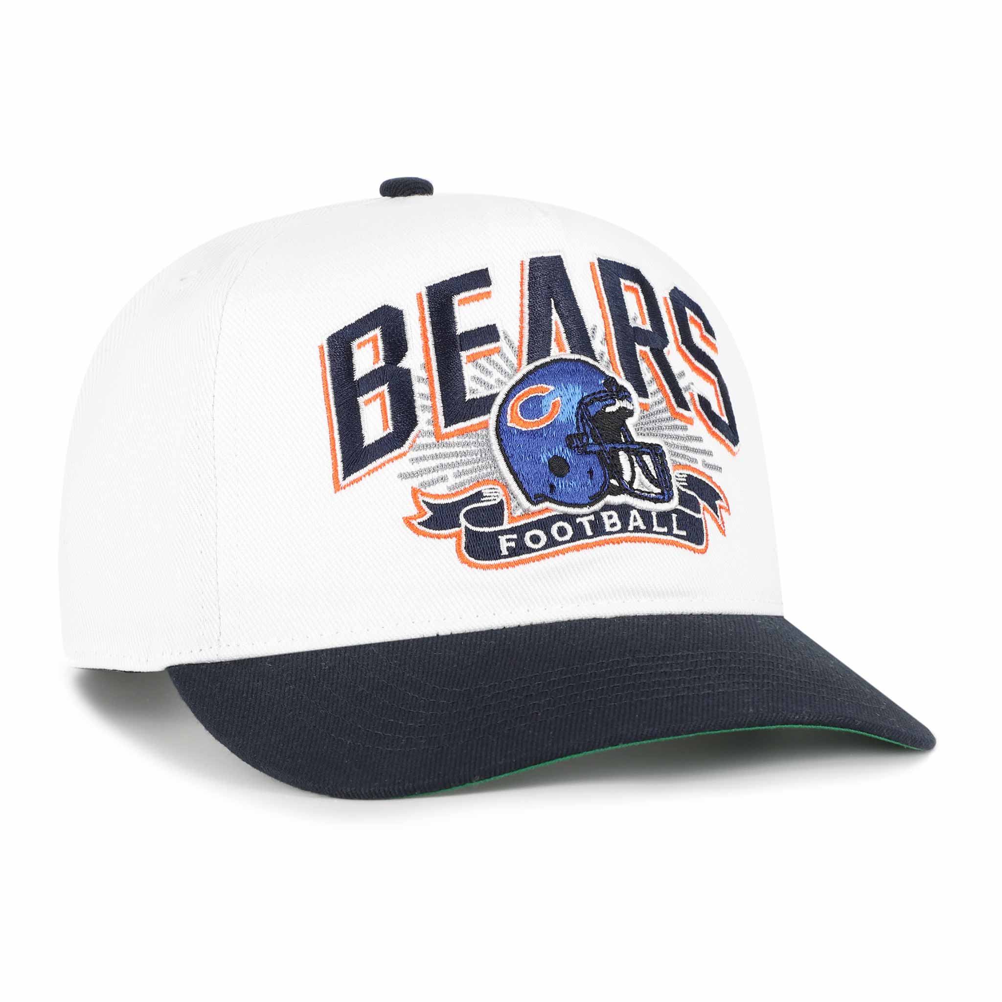 Chicago Bears 47 Brand Youth Historic White Prime Play Hitch Adjustable Cap - Image 3