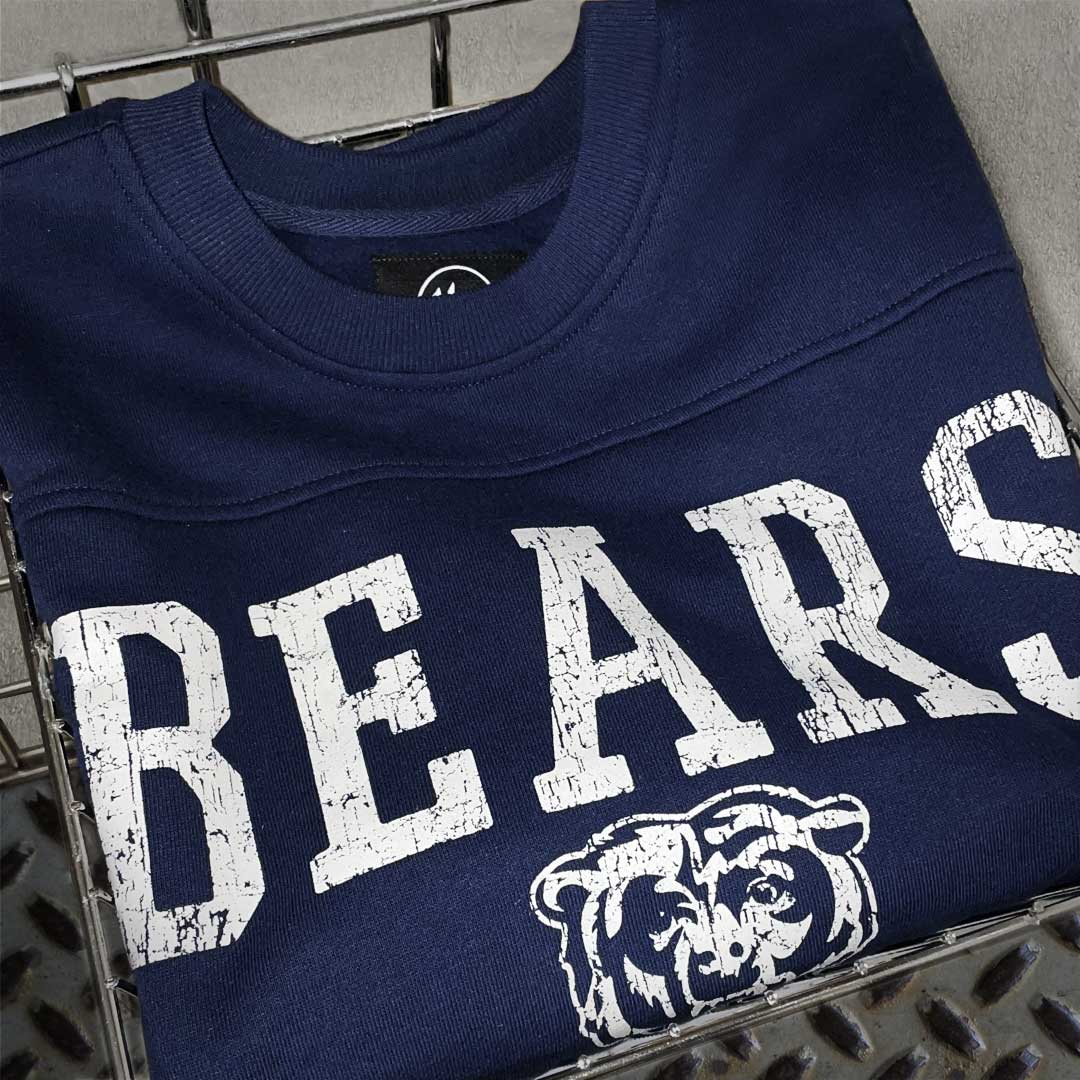 Chicago Bears Atlas Blue Groundbreak Crew Sweatshirt - Image 3