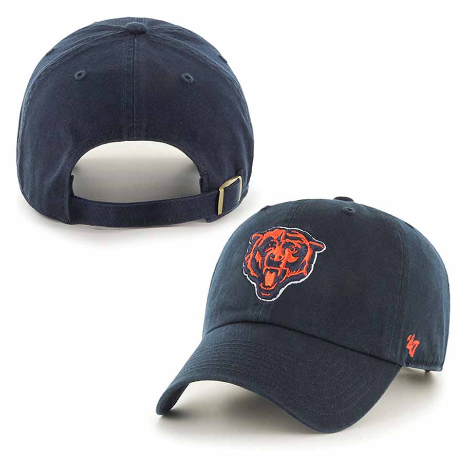 Chicago Bears Historic Bear Head Clean Up Adjustable Cap - Image 3