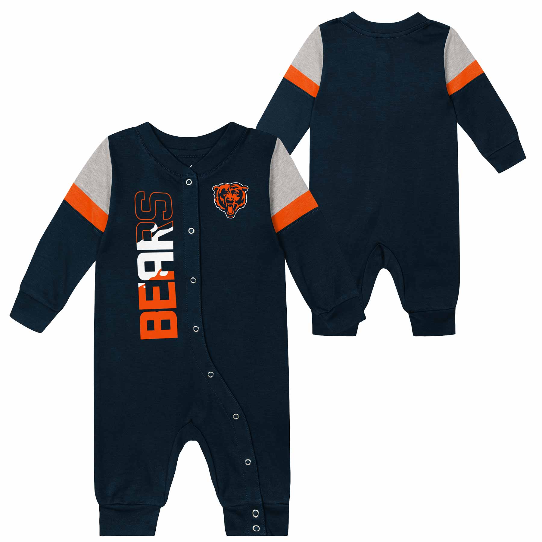 Chicago Bears Infant Playhard Long Sleeve Coverall - Image 3