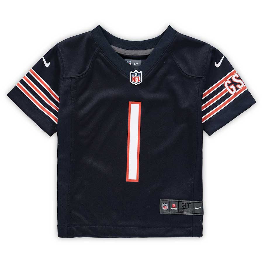 Chicago Bears Justin Fields Toddler Game Replica Jersey - Image 2
