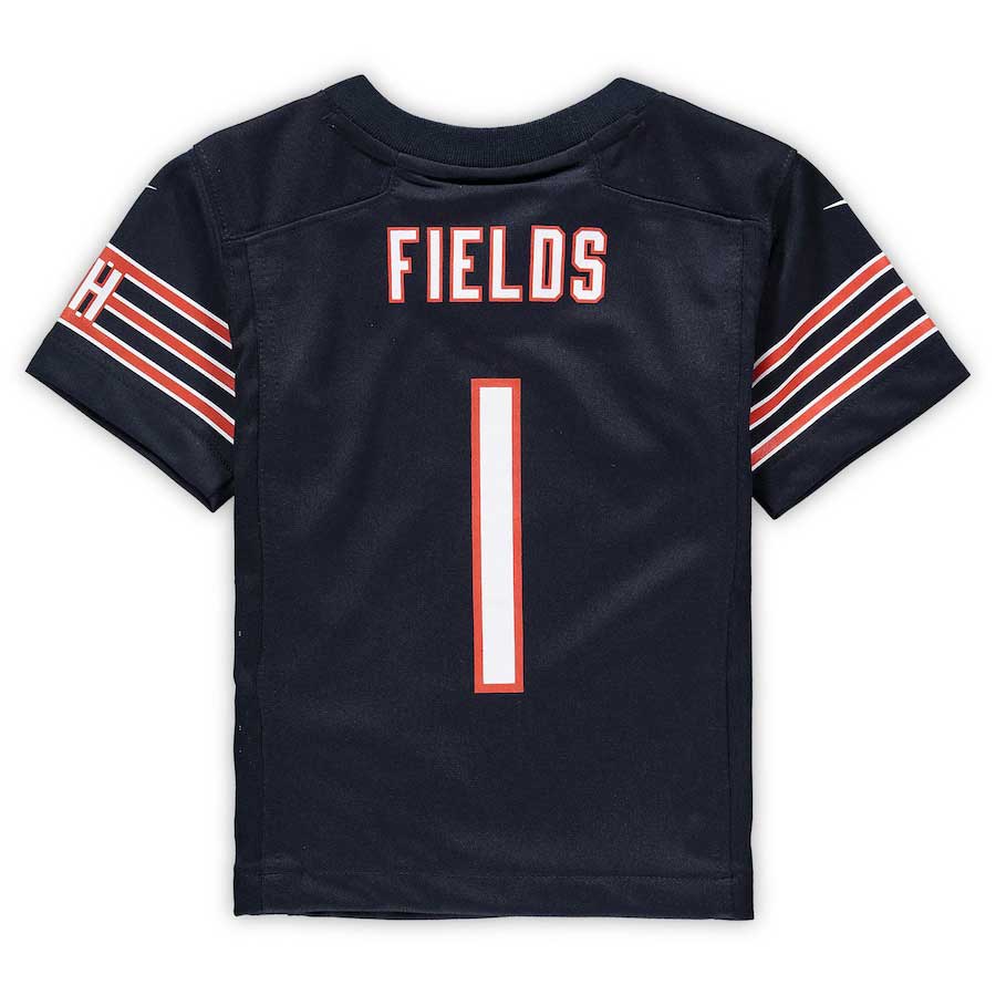 Chicago Bears Justin Fields Toddler Game Replica Jersey - Image 3