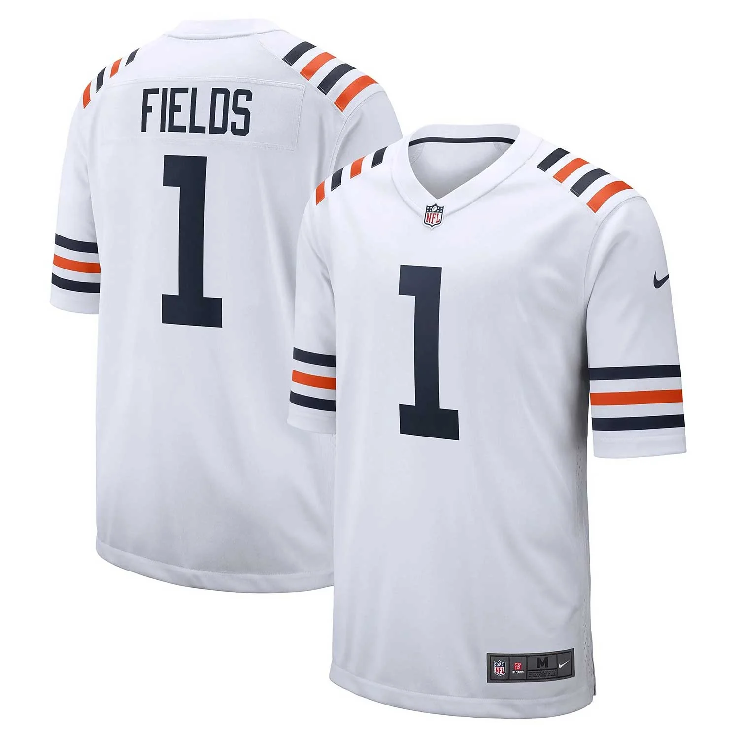 Chicago Bears Justin Fields White Alternate Game Replica Jersey