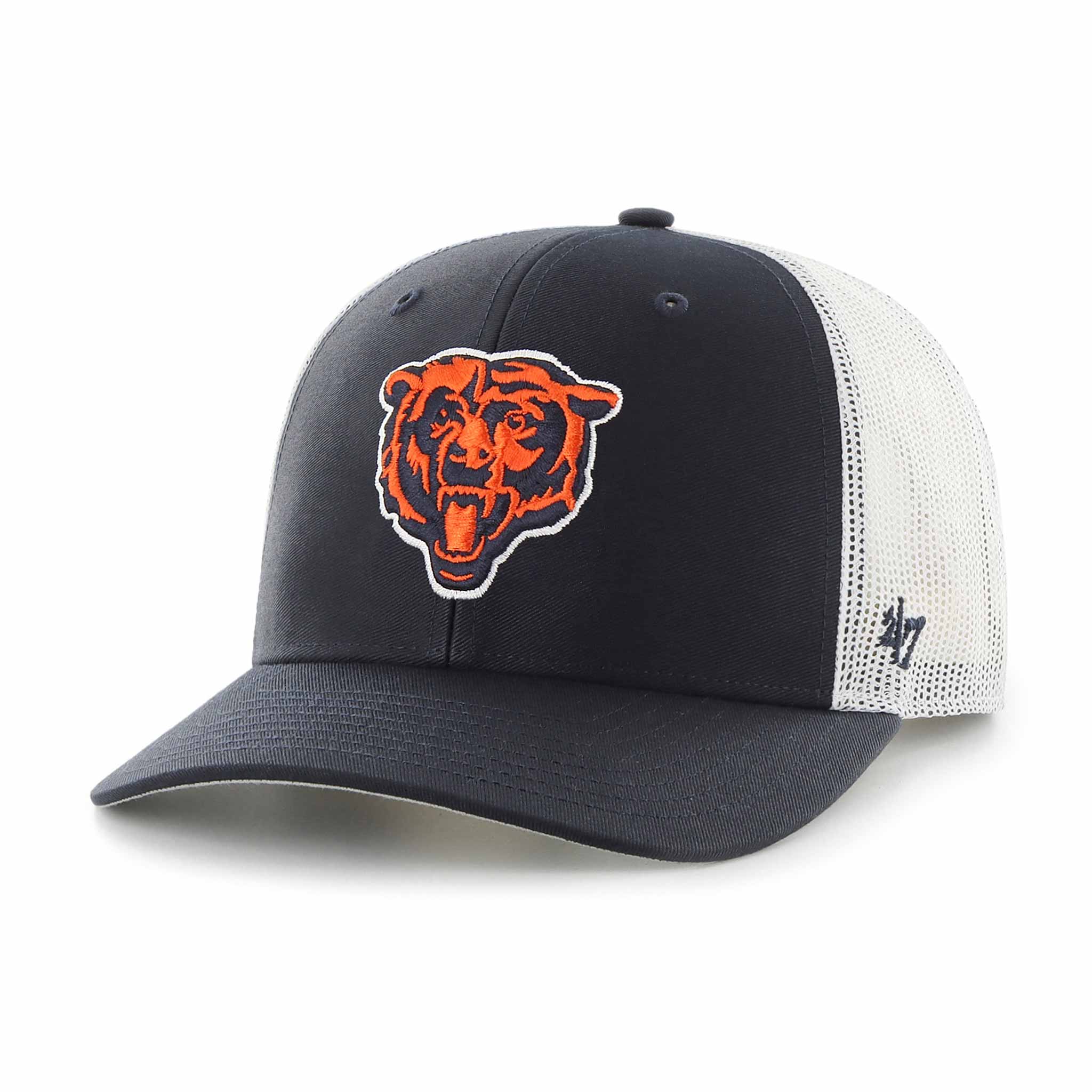 Chicago Bears Navy Icon Adjustable Trucker Cap