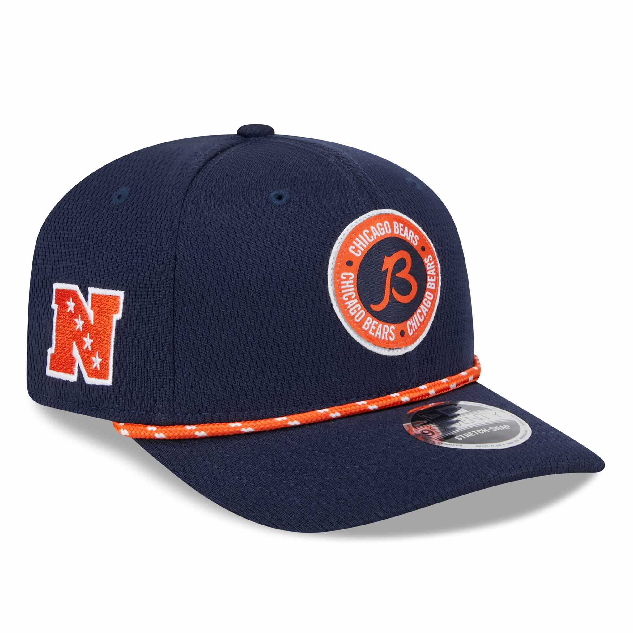 Chicago Bears New Era 2024 Sideline B 9SEVENTY Stretch Snap Cap