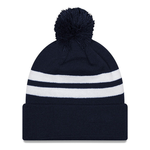 Chicago Bears New Era 2025 NFC North Division Champs Navy Beanie With POM Knit Hat - Image 2