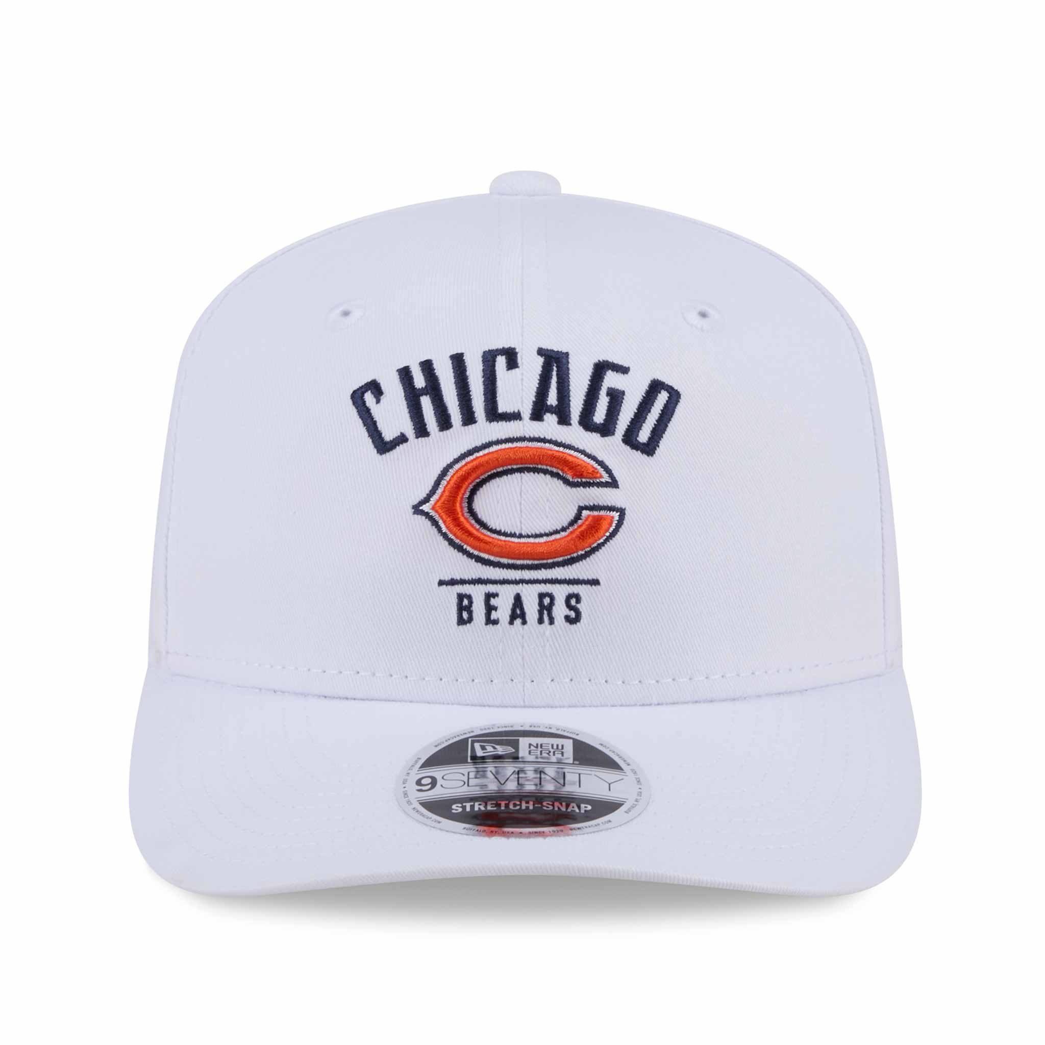 Chicago Bears New Era 9SEVENTY White C Stretch Snap Adjustable Cap - Image 4