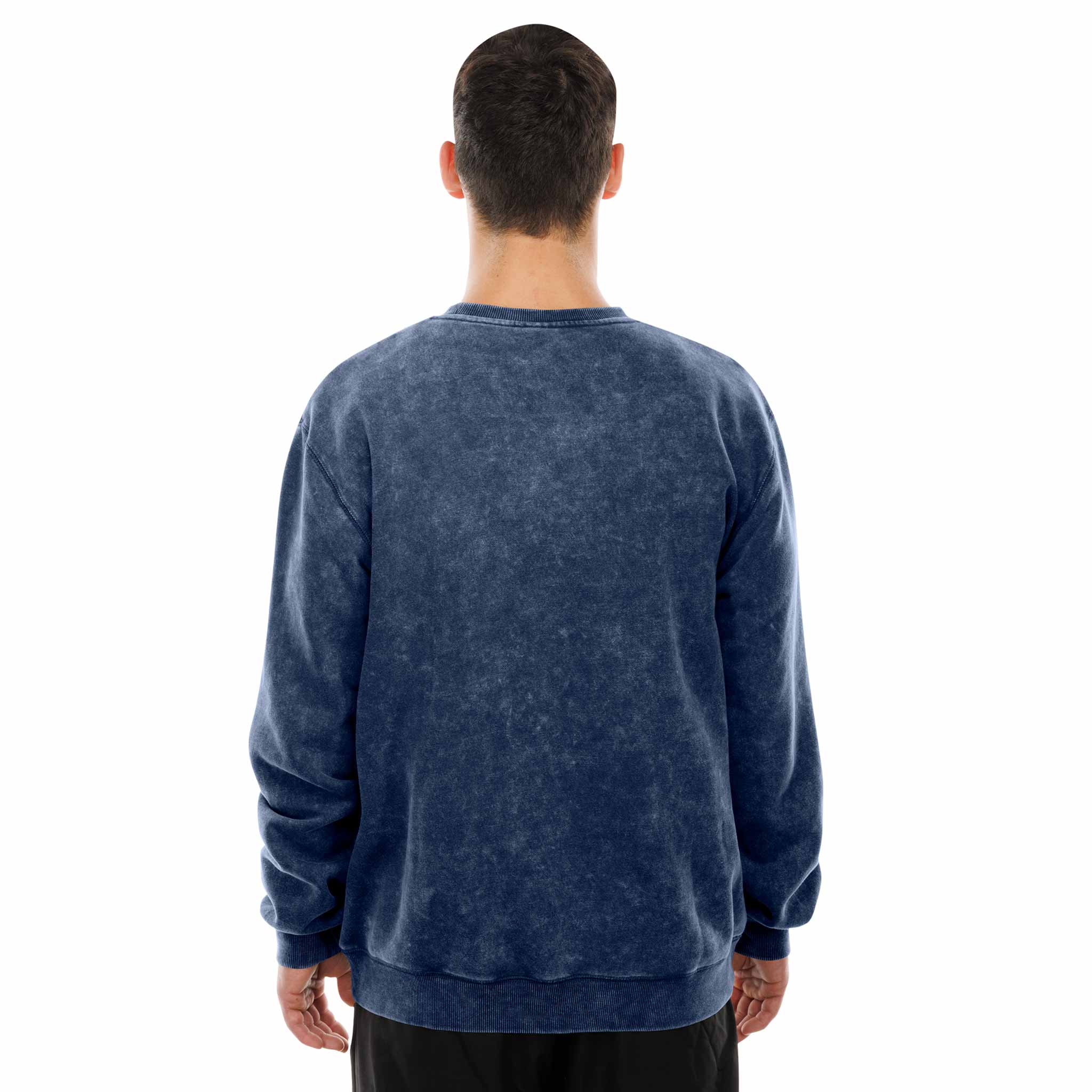 Chicago Bears New Era Navy Crest Crewneck Sweatshirt - Image 3