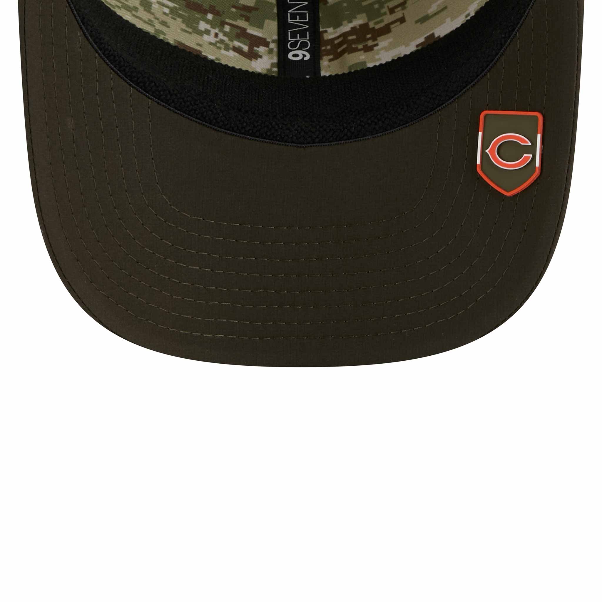 Chicago Bears New Era Salute To Service C Logo 9SEVENTY Stretch Snap Adjustable Cap - Image 7
