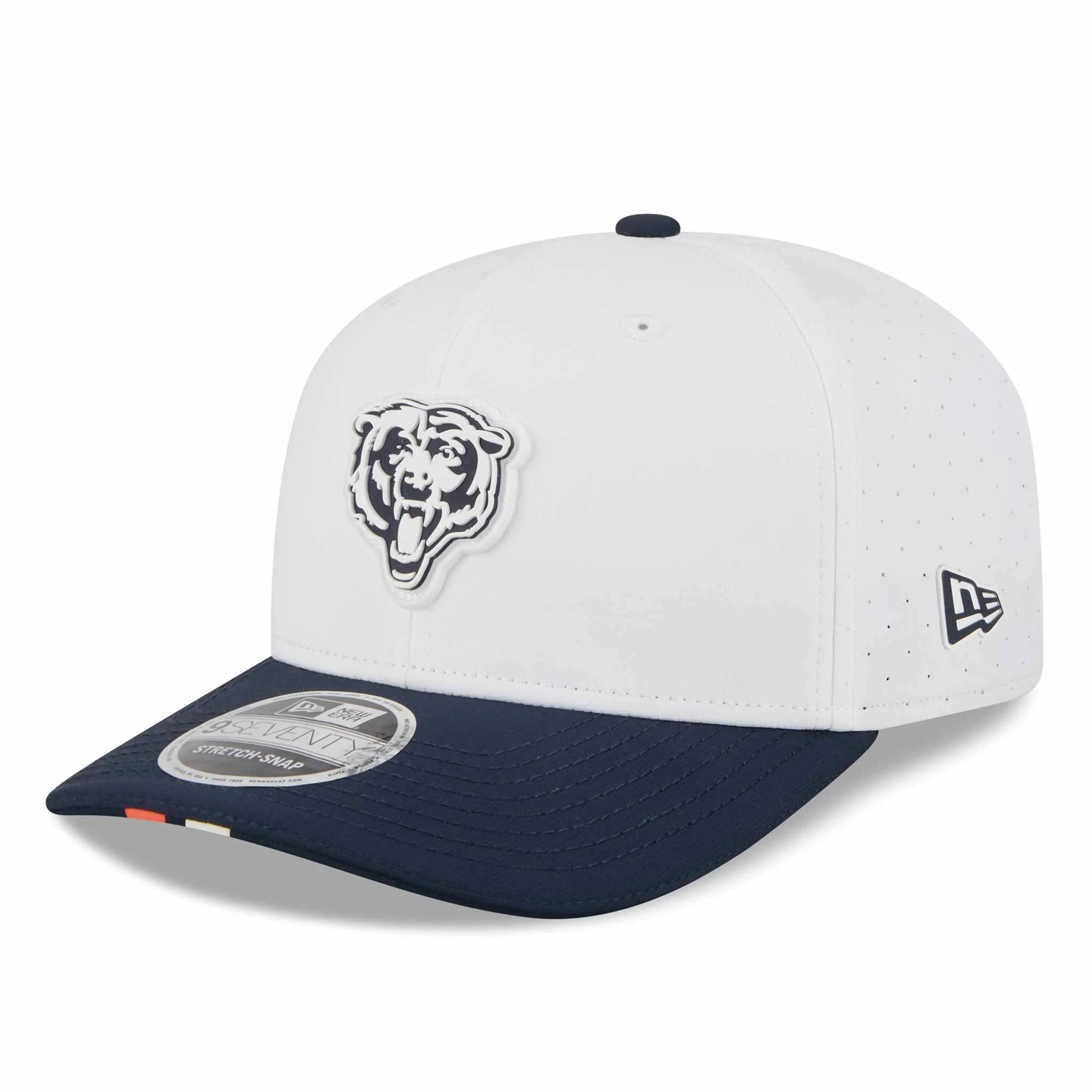 Chicago Bears New Era Training Camp White Bears Head 9SEVENTY Stretch Snap Adjustable Cap - Image 4