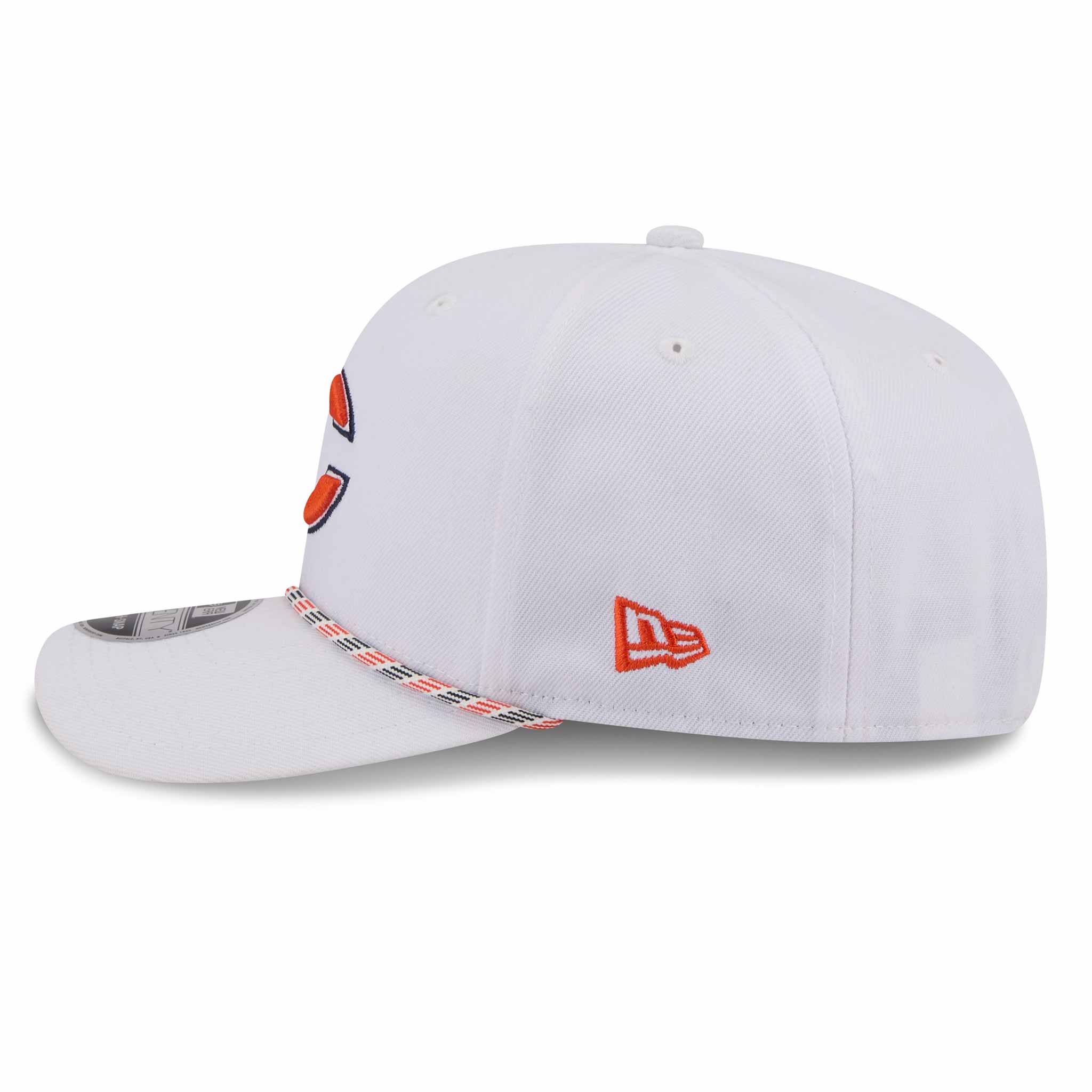 Chicago Bears New Era White Bear Face 9SEVENTY Stretch Snap Rope Adjustable Cap - Image 3
