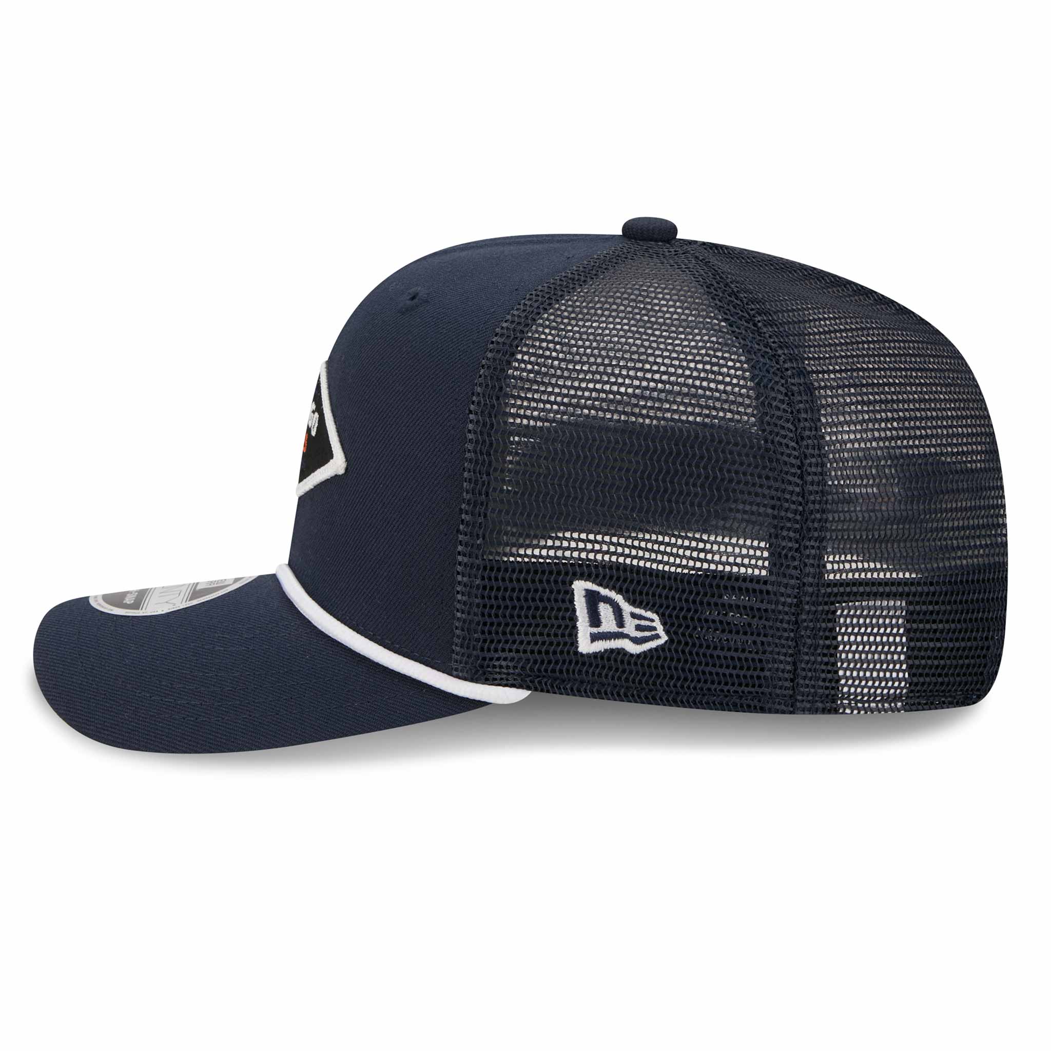 Chicago Bears New Era Navy Diamond 9SEVENTY Stretch Snap Rope Mesh Adjustable Cap - Image 3