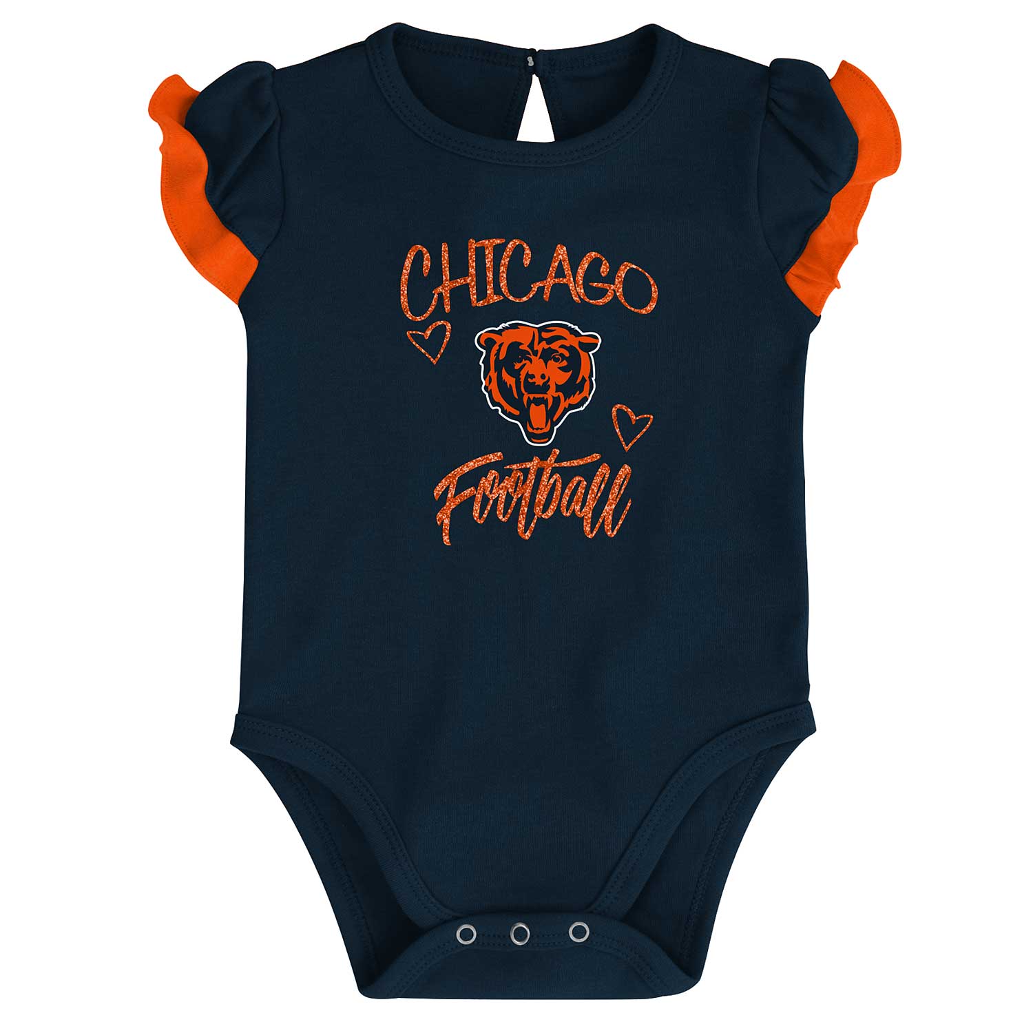 Chicago Bears Newborn Too Much Love 2-Pack Creeper Set - Image 3