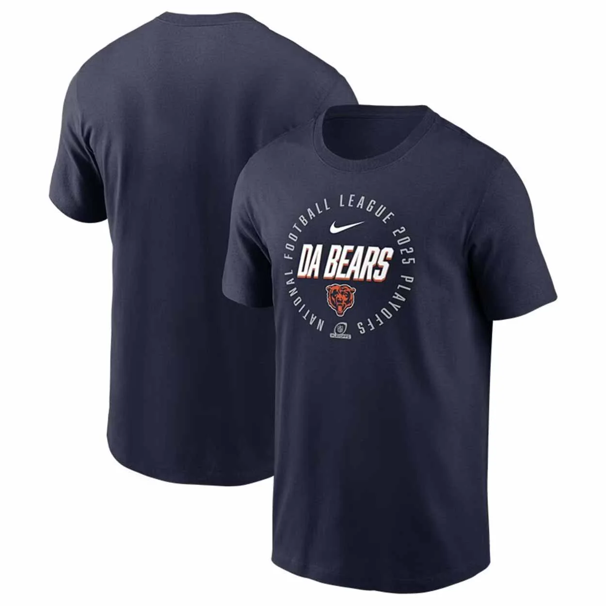Chicago Bears Nike 2025 NFL Playoff Participant T Shirt - Image 3