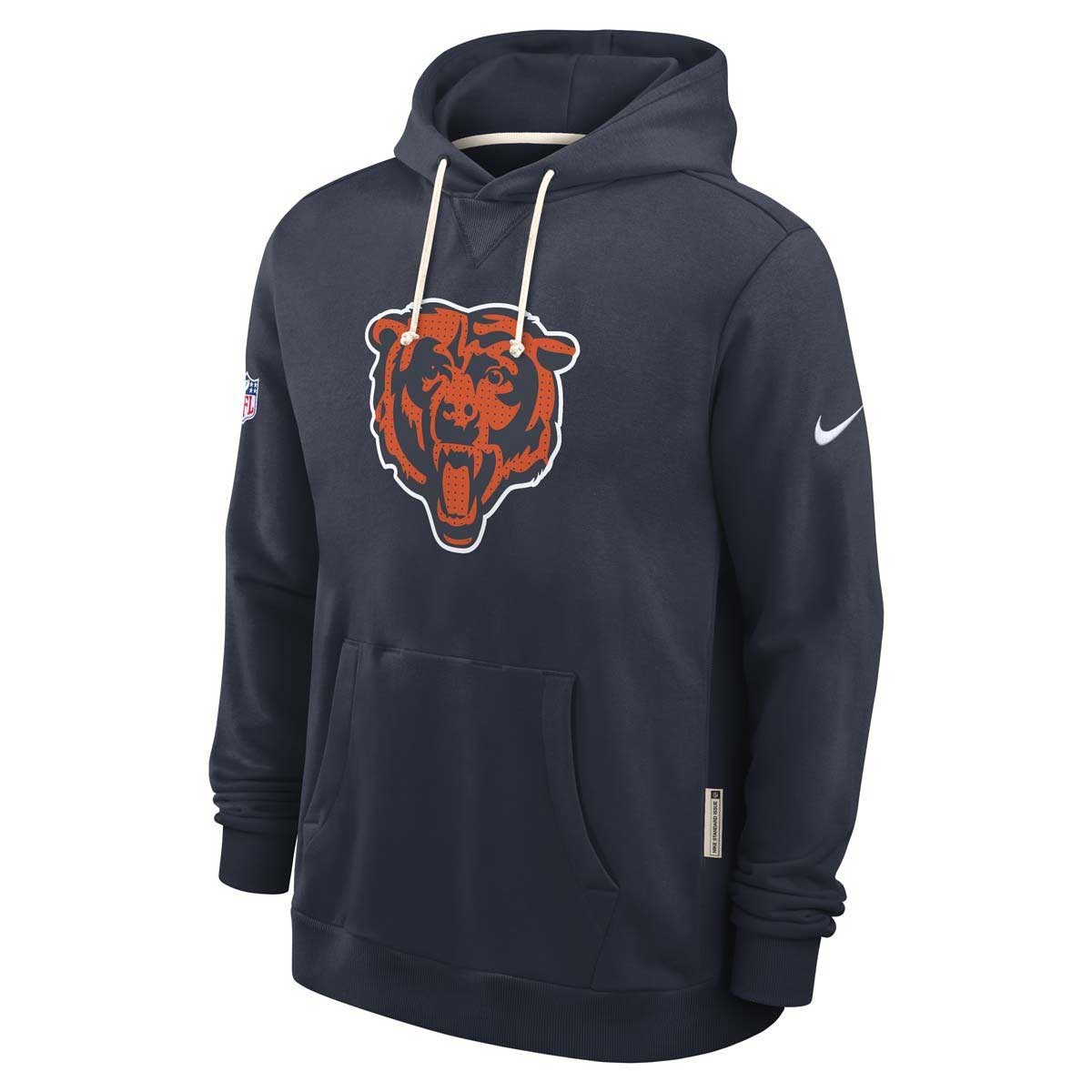 Chicago Bears Nike Navy Sideline Dri Fit Hooded Sweatshirt - Image 2