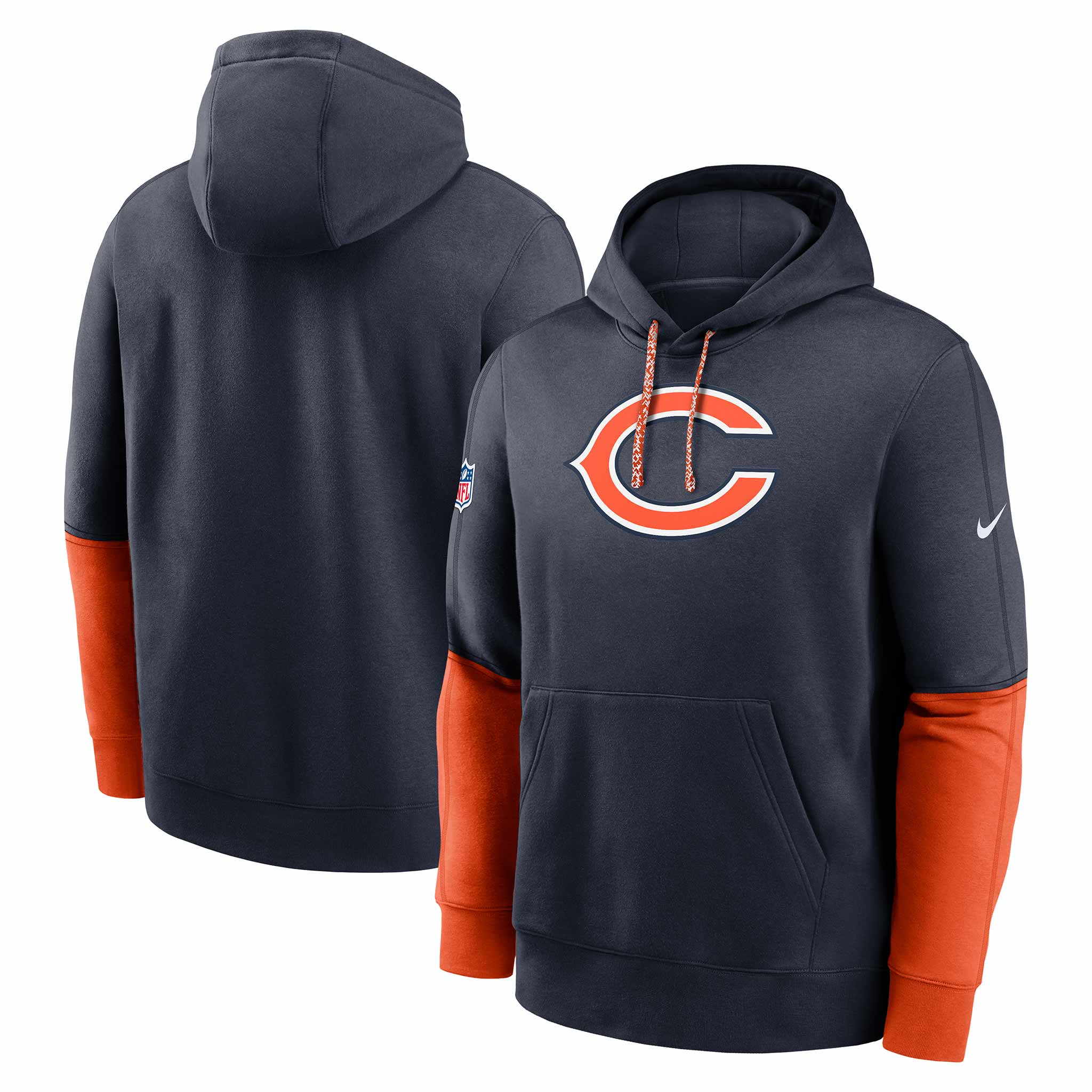 Chicago Bears Nike Team Issue Club Hooded Sweatshirt - Image 3