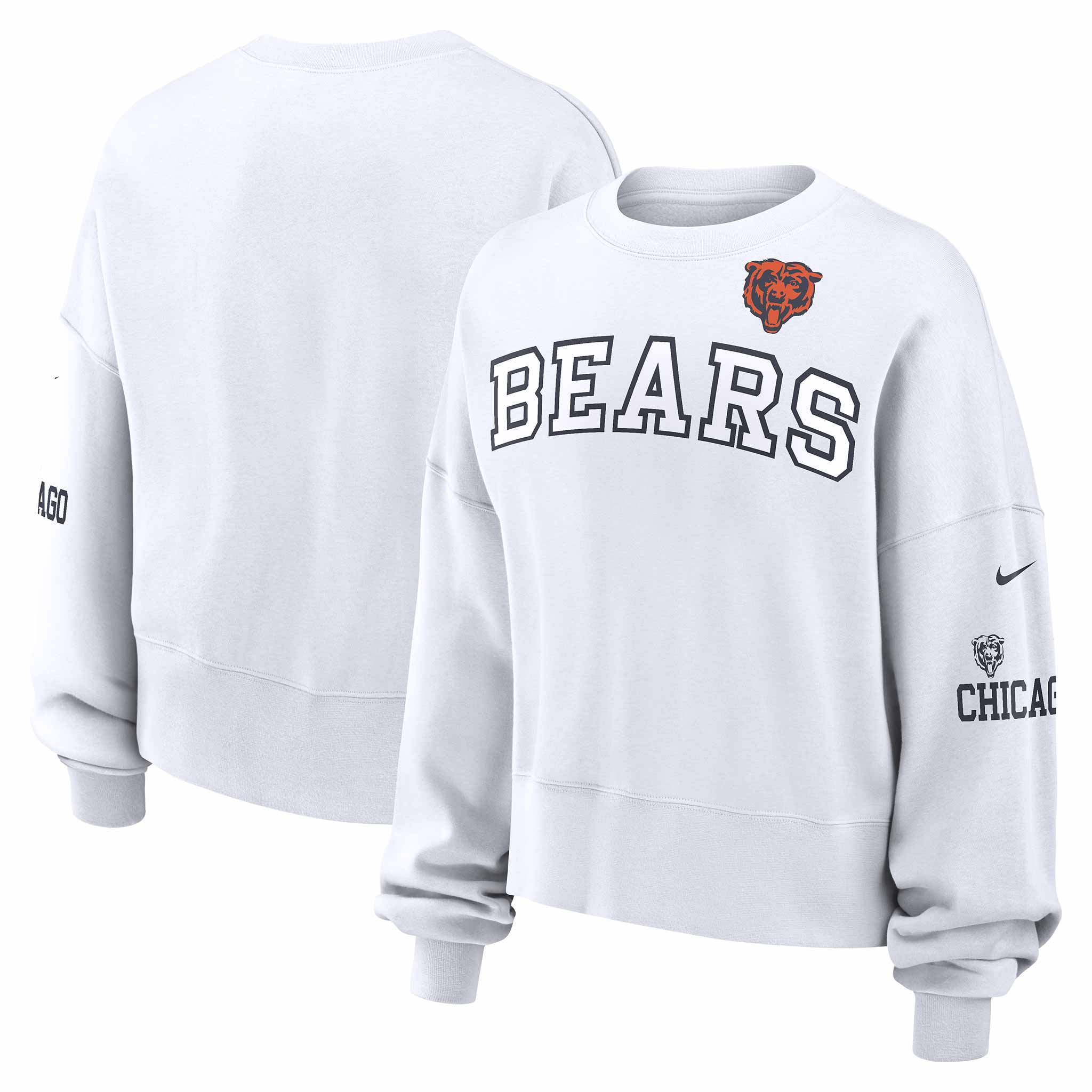 Chicago Bears Nike Women's Oversized Crewneck Sweatshirt - Image 3