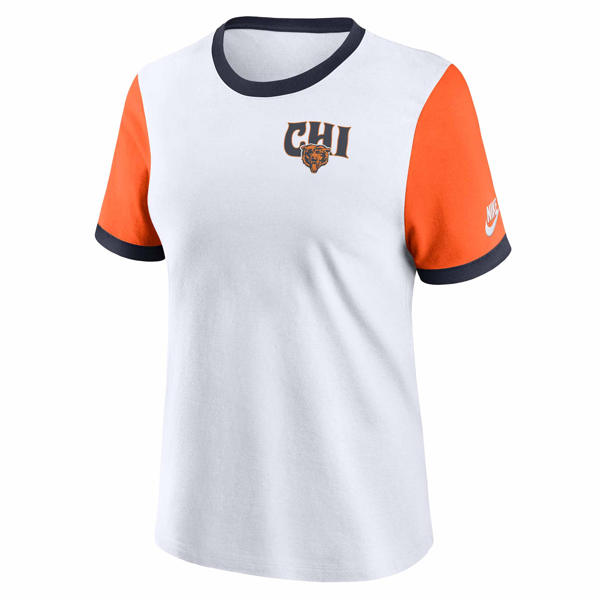 Chicago Bears Nike Women's Rewind Ringer T Shirt