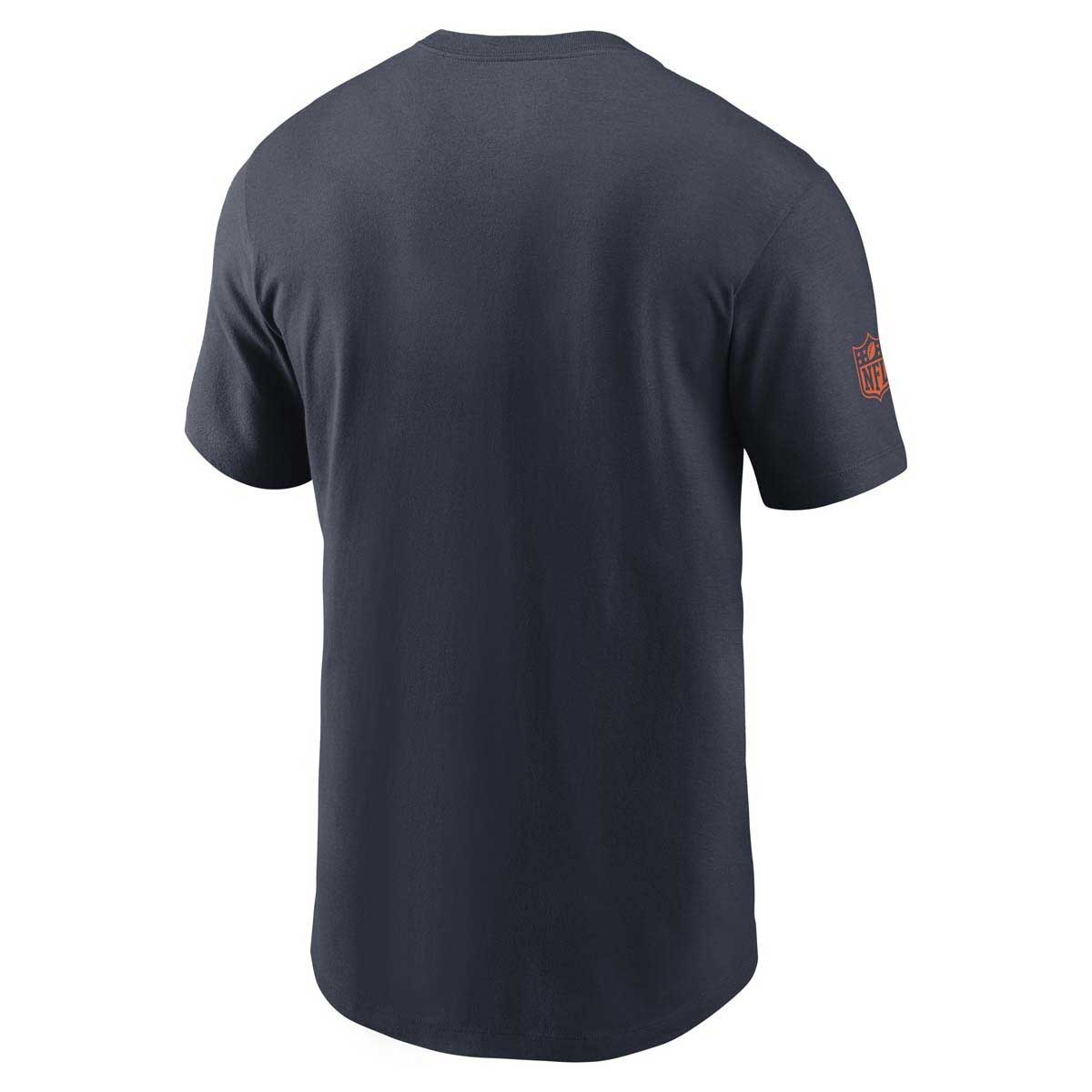 Chicago Bears Nike Navy Team Issue Wordmark Dri-Fit Short Sleeve T Shirt - Image 2
