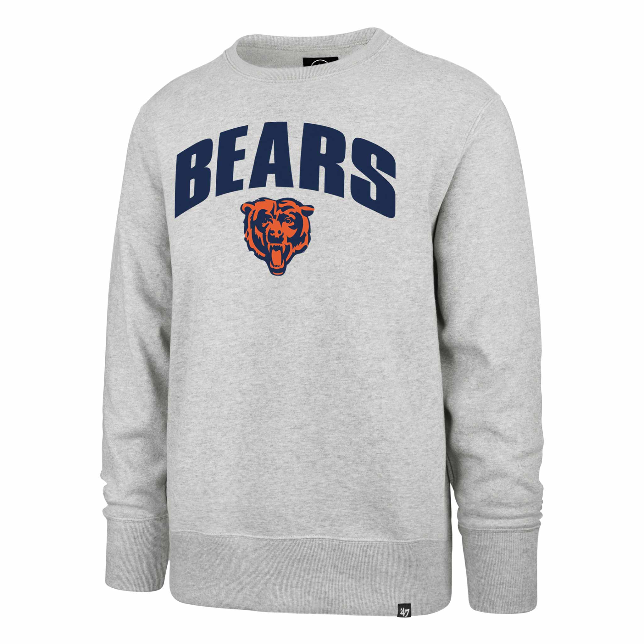 Chicago Bears Relay Grey Strider Headline Crew Sweatshirt