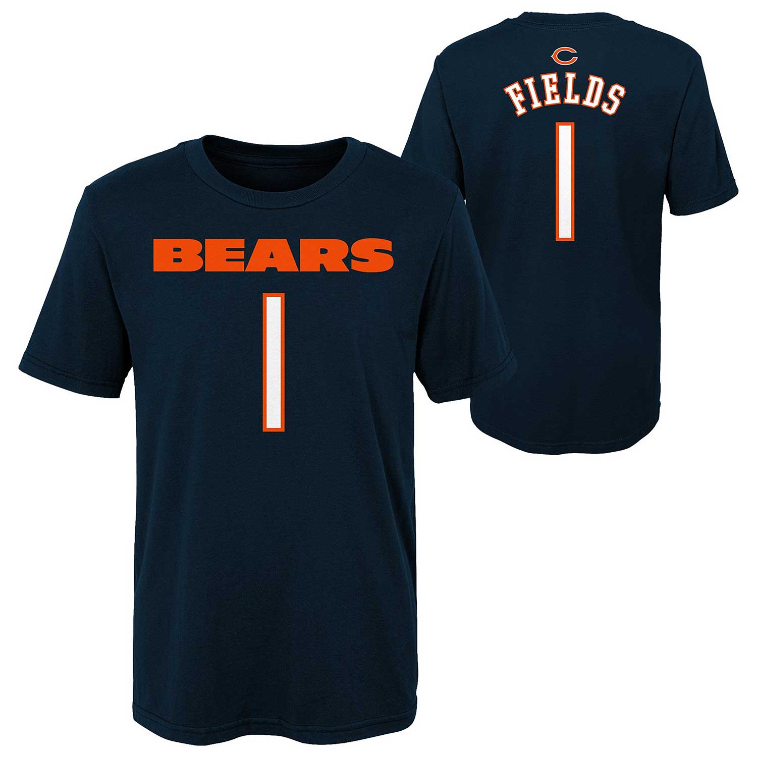 Chicago Bears Toddler Justin Fields Mainliner Name And Number T-Shirt