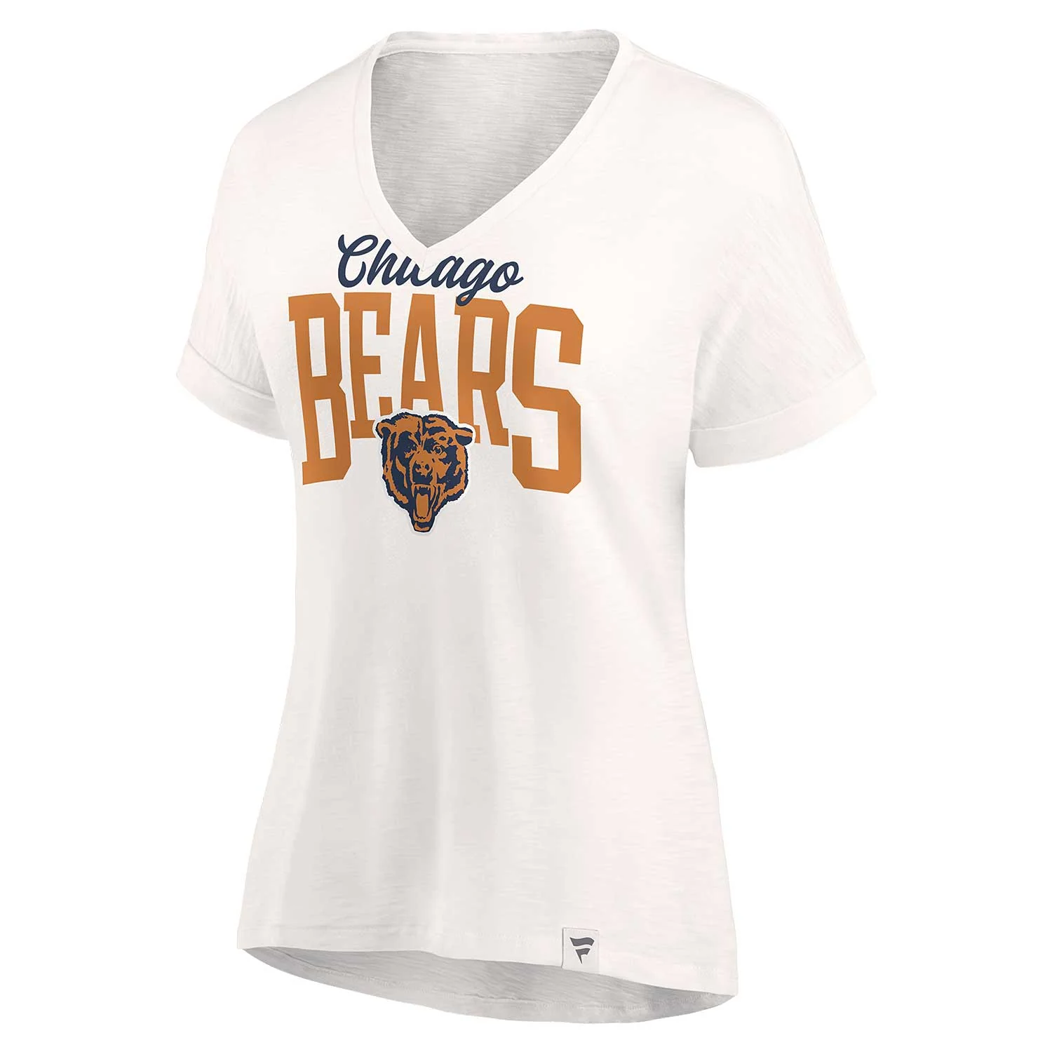 Chicago Bears Women's True Classics V-Neck Slub T-Shirt