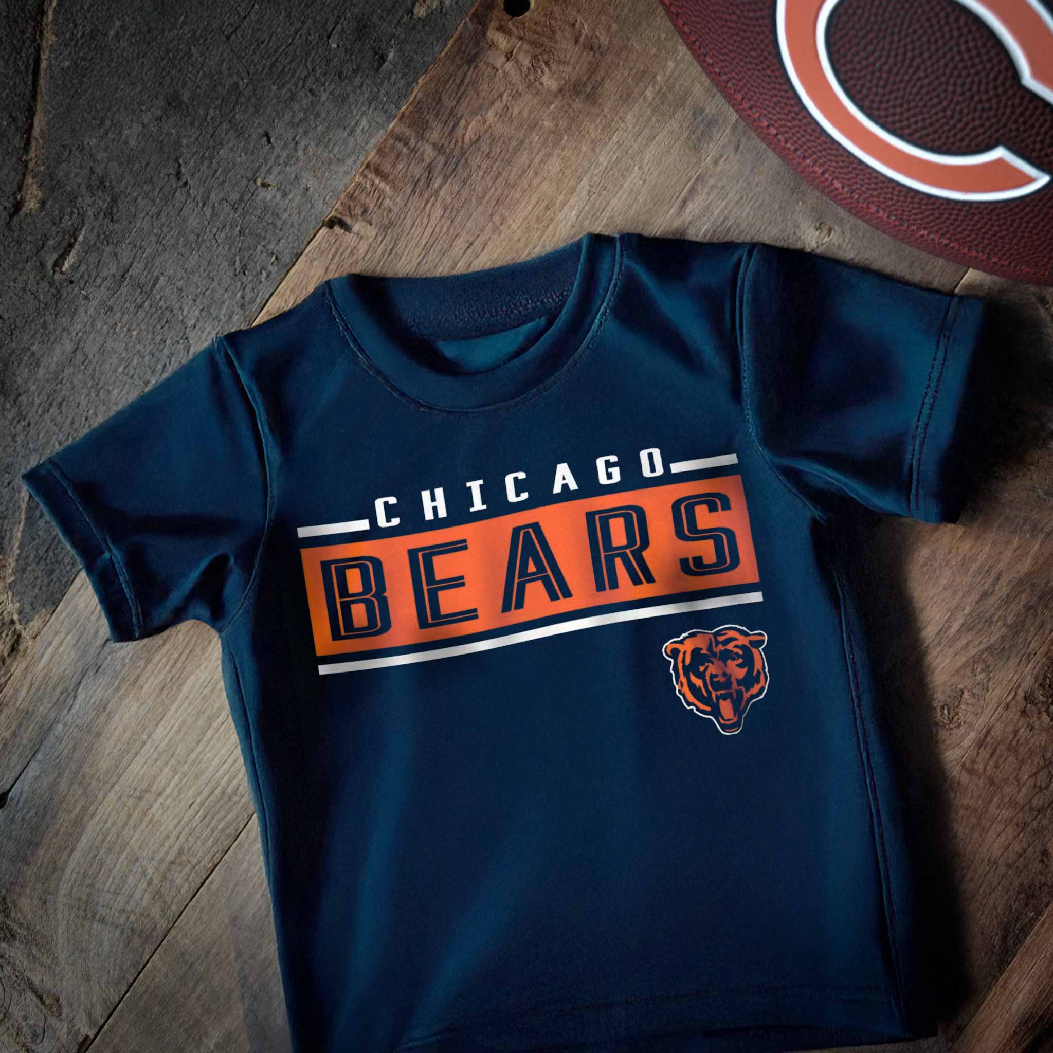 Chicago Bears Youth Amped Up Dri-Tek T-Shirt - Image 2