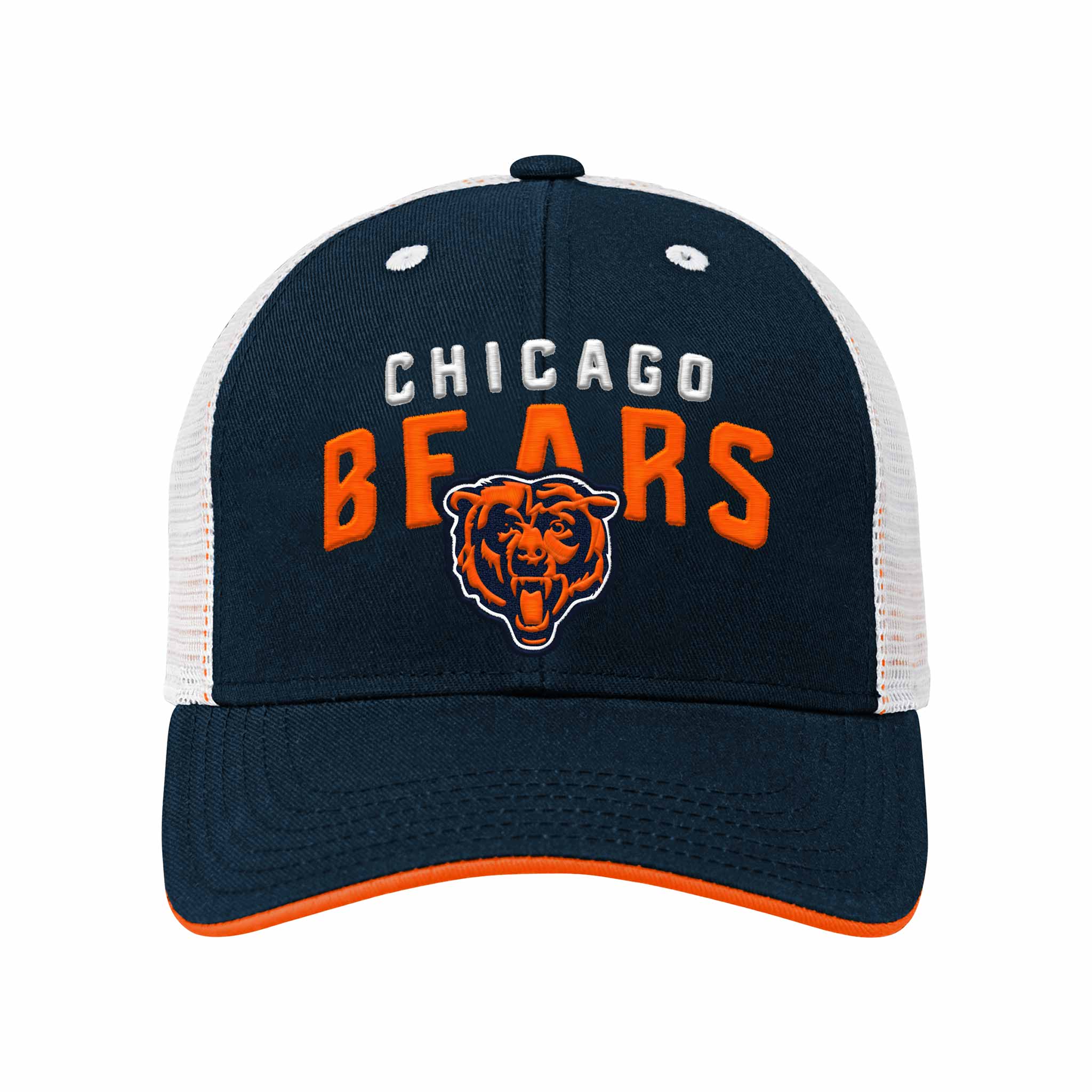 Chicago Bears Youth Core Lockup Meshback Trucker Adjustable Cap - Image 3