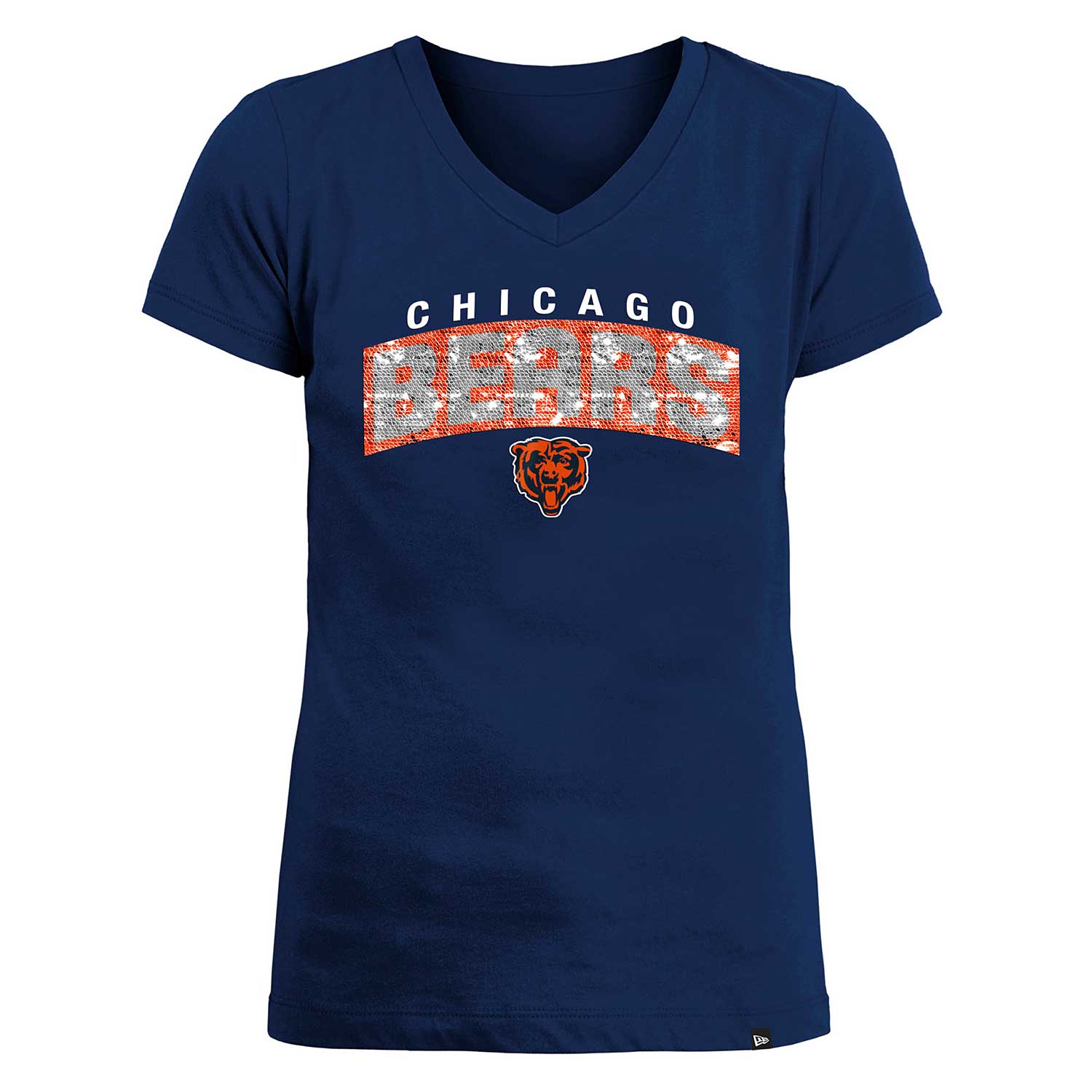 Chicago Bears Youth Girls Sequin T-Shirt - Image 3