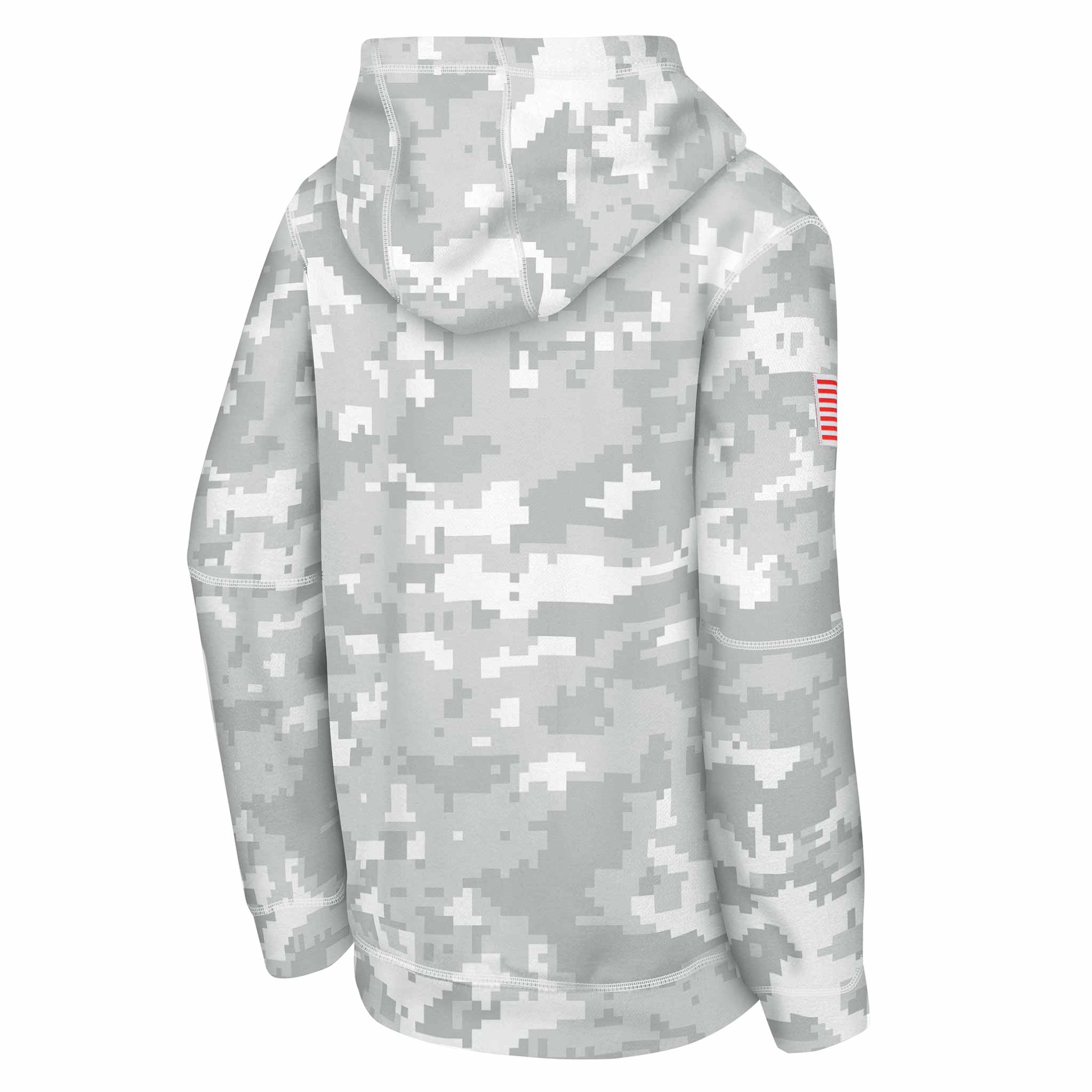 Chicago Bears Youth Nike 2024 Salute To Service Hooded Sweatshirt - Image 2