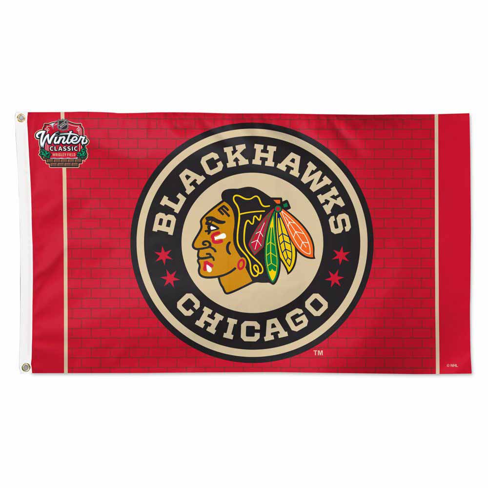 Chicago Blackhawks 2025 Winter Classic 3 x 5 Flag
