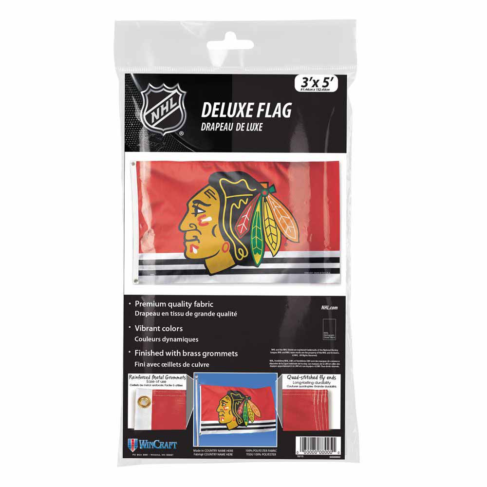 Chicago Blackhawks 2025 Winter Classic 3 x 5 Flag - Image 2