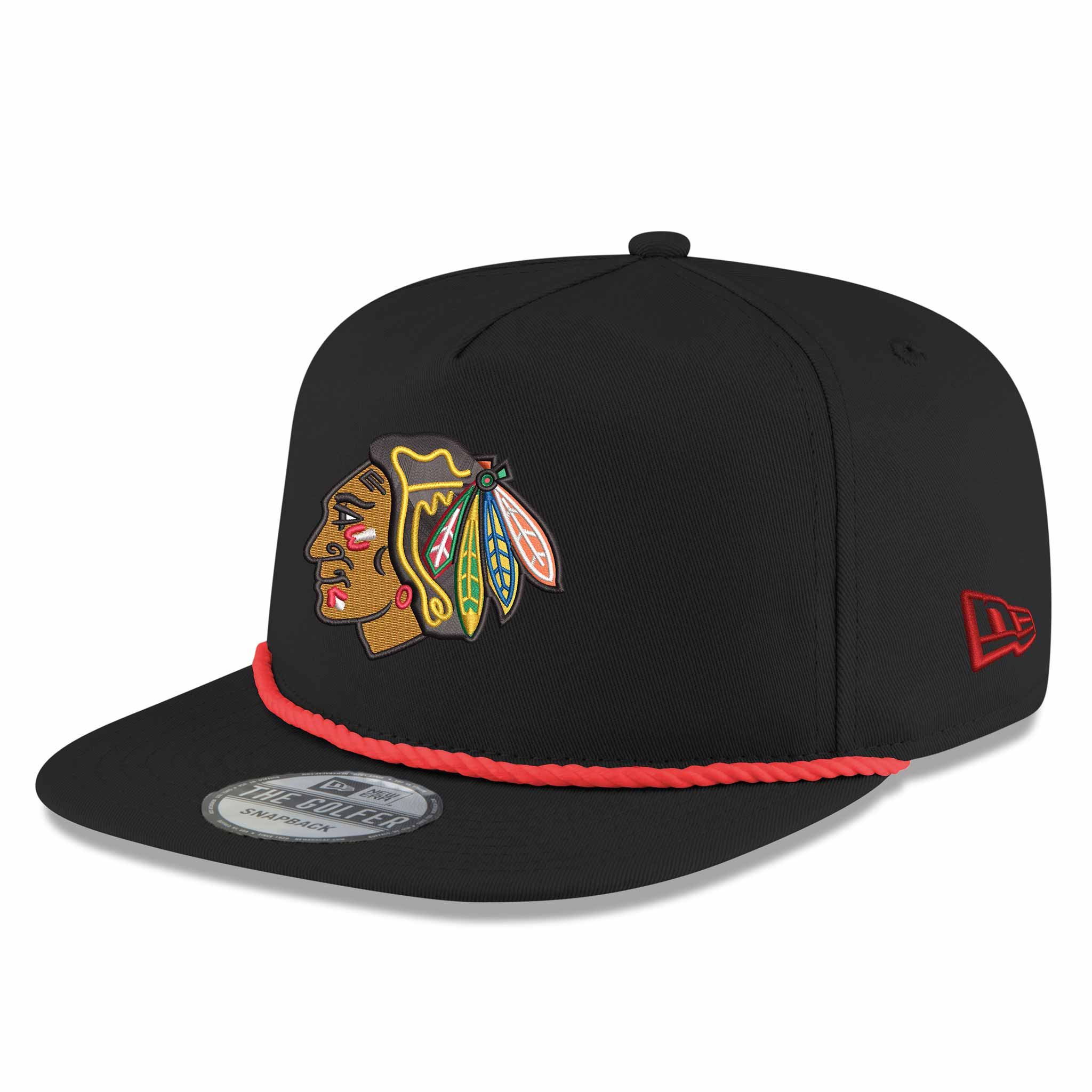 Chicago Blackhawks 2025 Winter Classic New Era Black Rope Golfer Adjustable Cap - Image 3