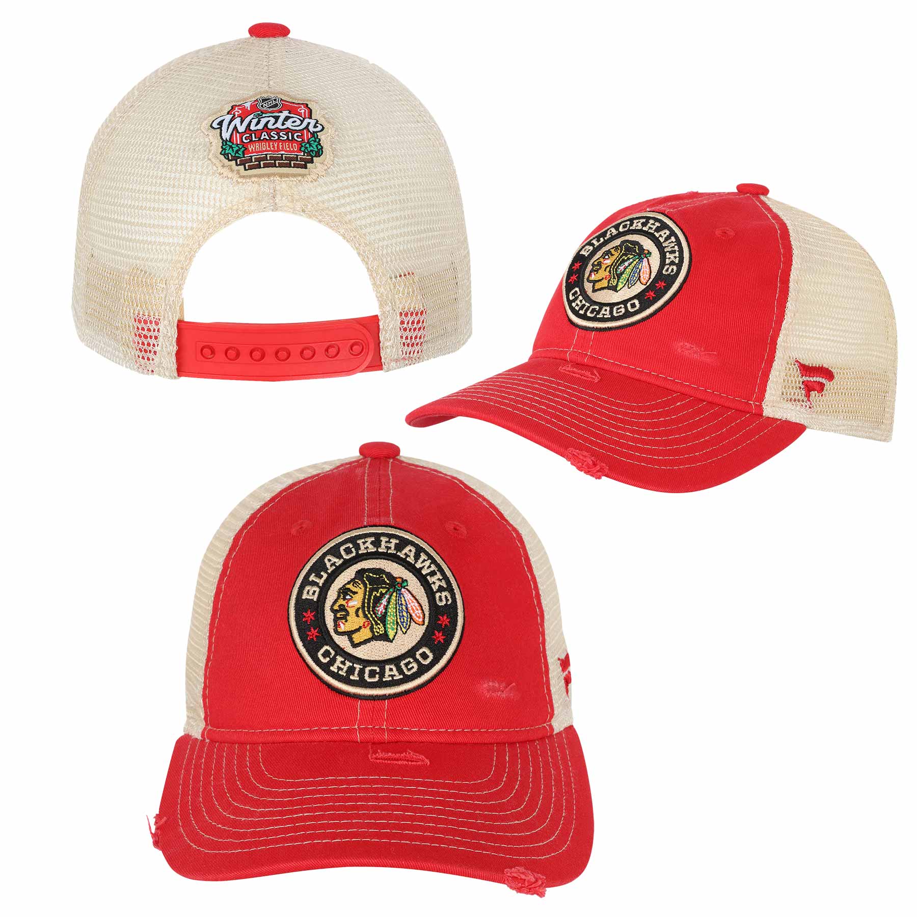 Chicago Blackhawks 2025 Winter Classic Youth Mesh Back Adjustable Cap - Image 4