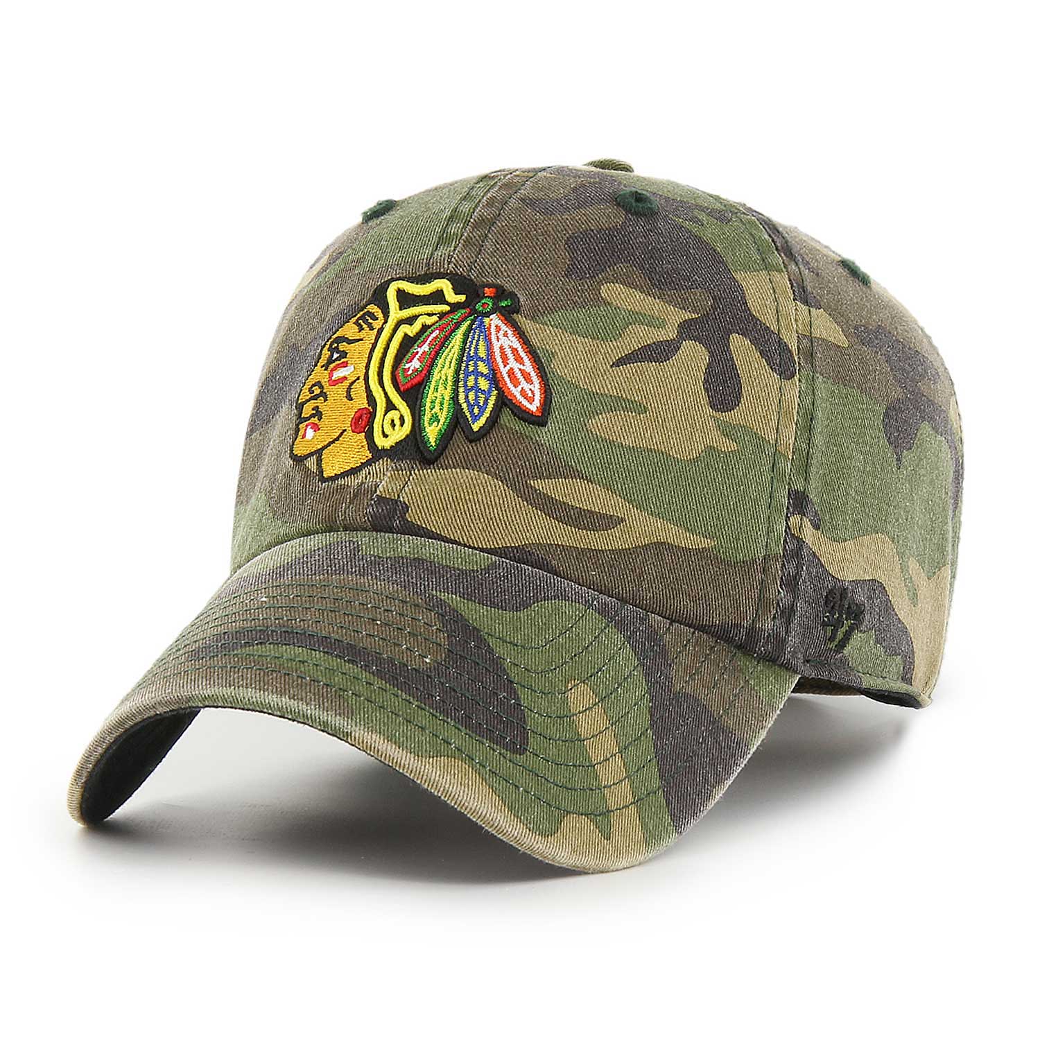 Chicago Blackhawks Camo Clean Up Adjustable Cap