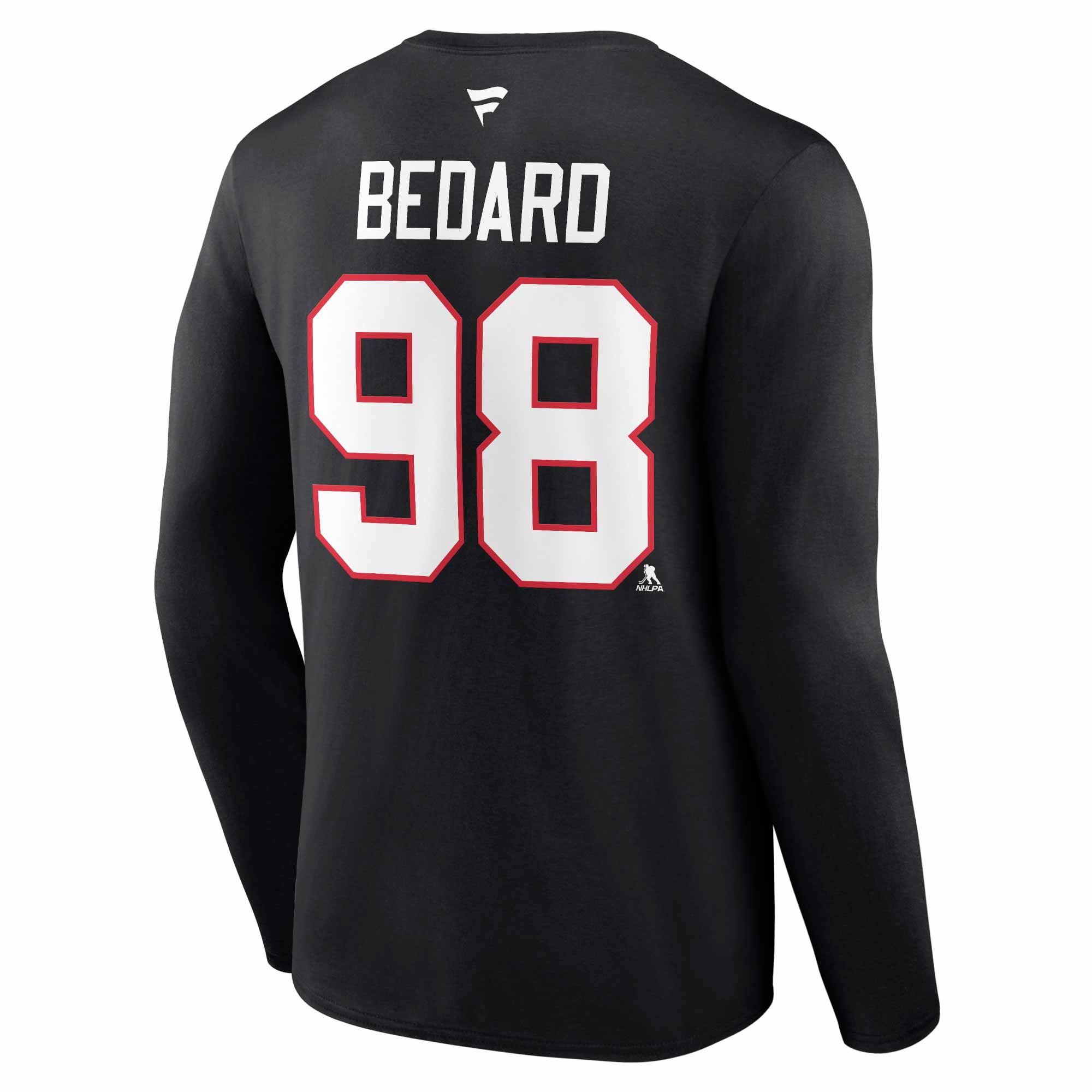 Chicago Blackhawks Connor Bedard Black Long Sleeve Player T-Shirt - Image 3