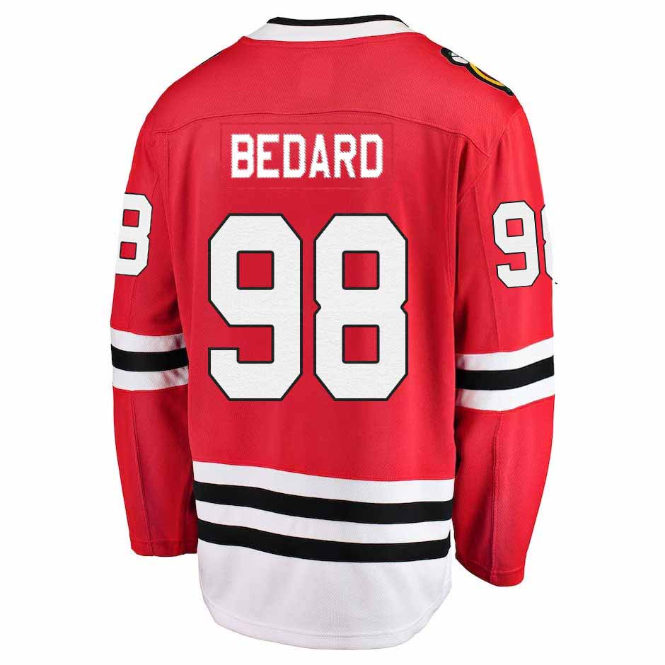 Chicago Blackhawks Connor Bedard Home Breakaway Jersey With Authentic Lettering - Image 2