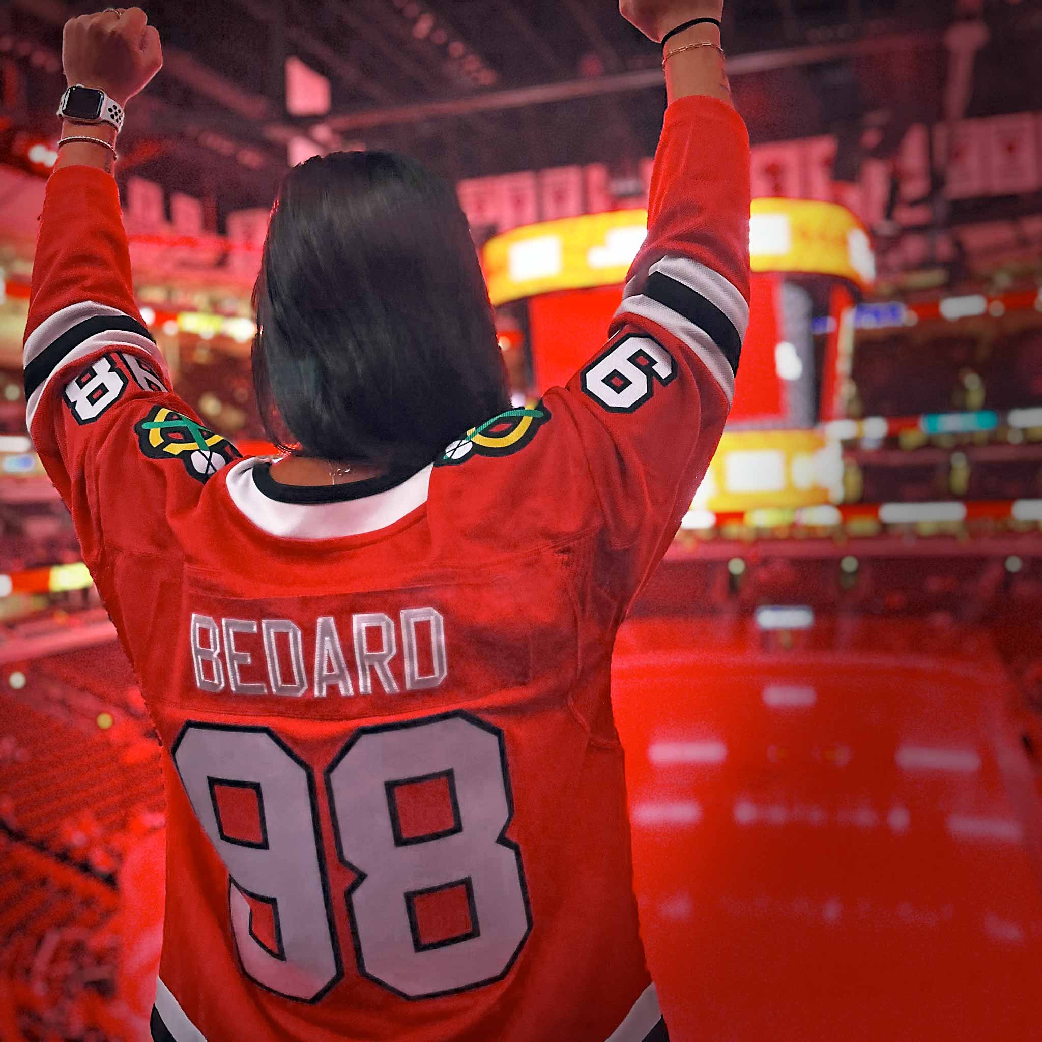 Chicago Blackhawks Connor Bedard Home Breakaway Jersey With Authentic Lettering - Image 4