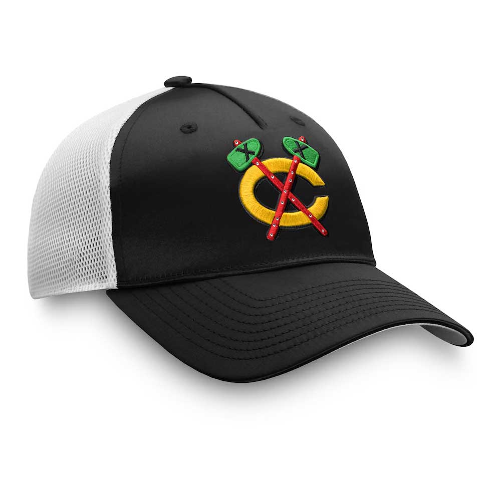 Chicago Blackhawks Fanatics Rink 9 Adjustable Mesh Snapback Cap - Image 2