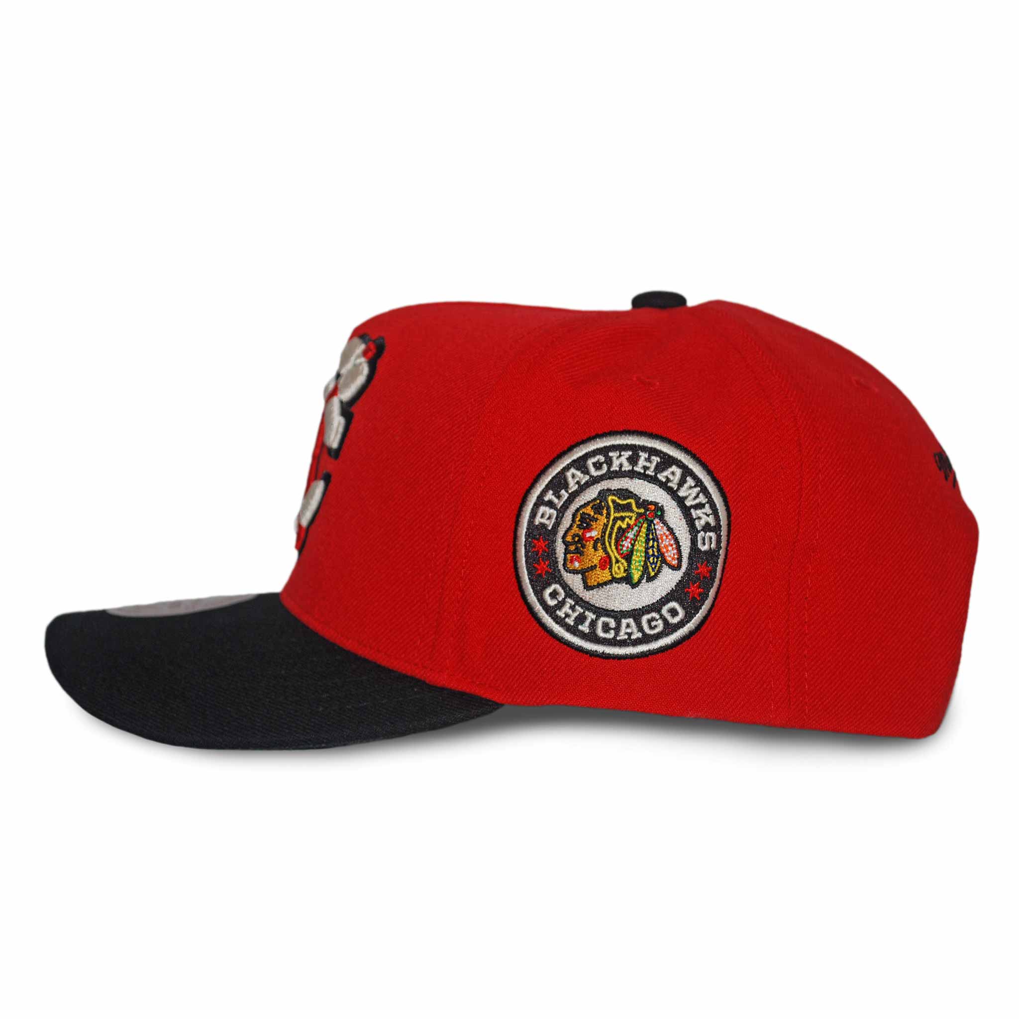 Chicago Blackhawks Mitchell & Ness 2024 Winter Classic 2T Pro Snapback Adjustable Cap - Image 4