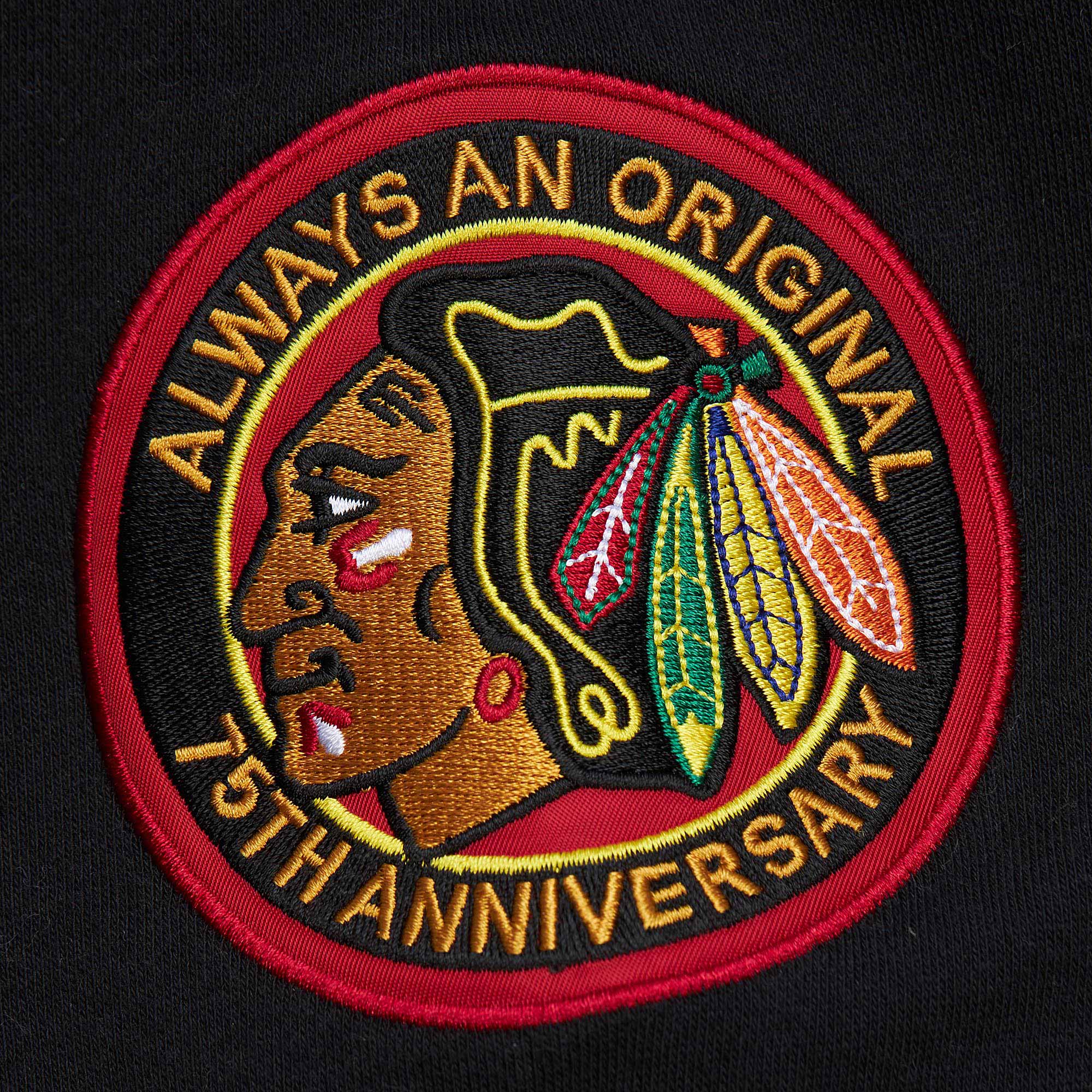 Chicago Blackhawks Mitchell & Ness All Over 4.0 Crewneck Sweatshirt - Image 3